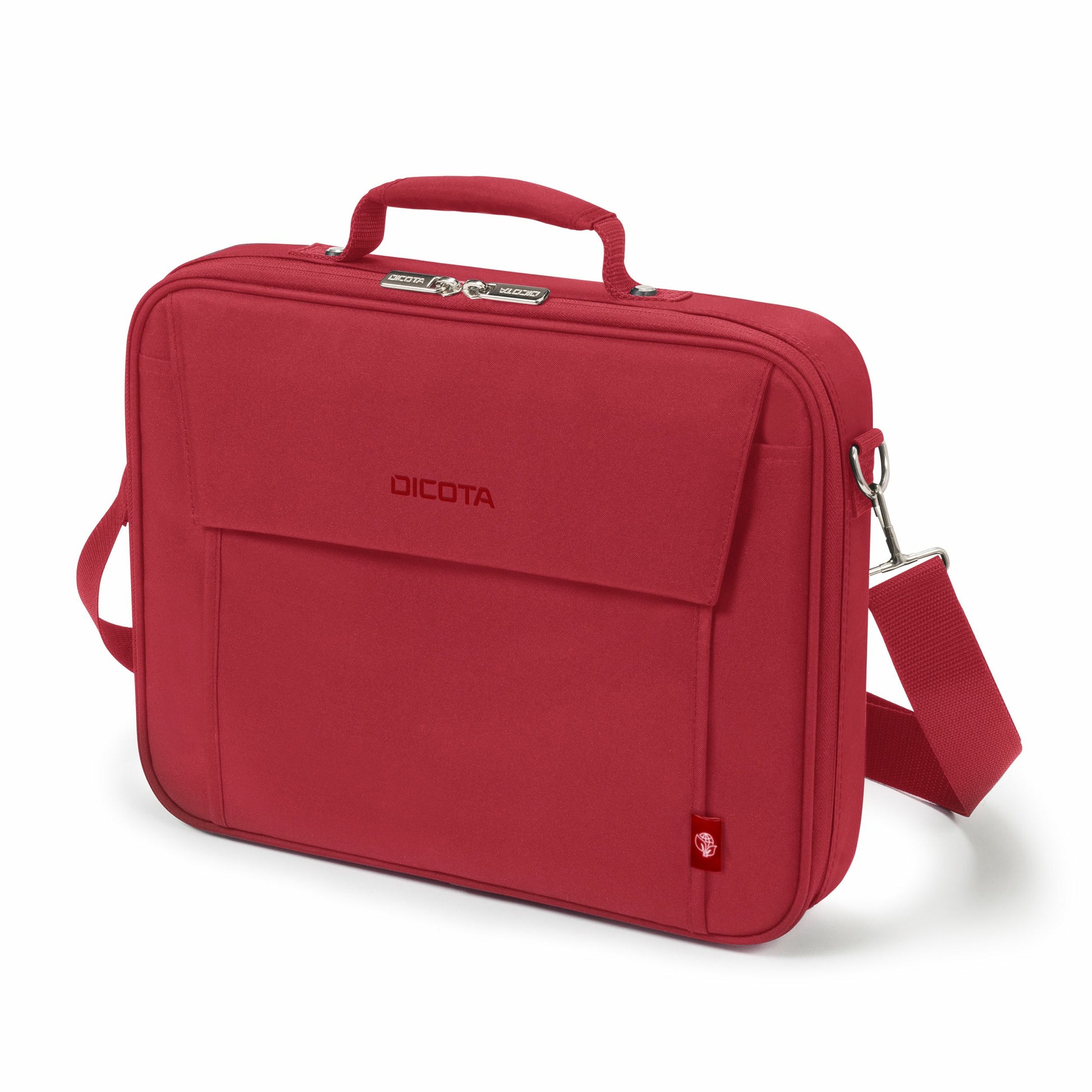 DICOTA Eco Multi BASE Notebook-Tasche bis 15,6" – aus recyceltem PET – Rot