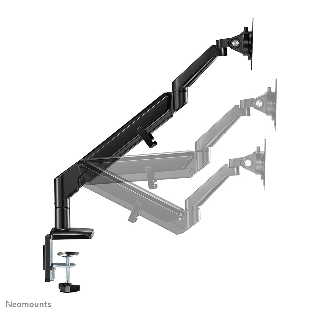Neomounts DS70-810BL1 – Monitorarm, Single, bis 32", 1–9 kg, gasunterstützt, 180°-Stopp, schwarz