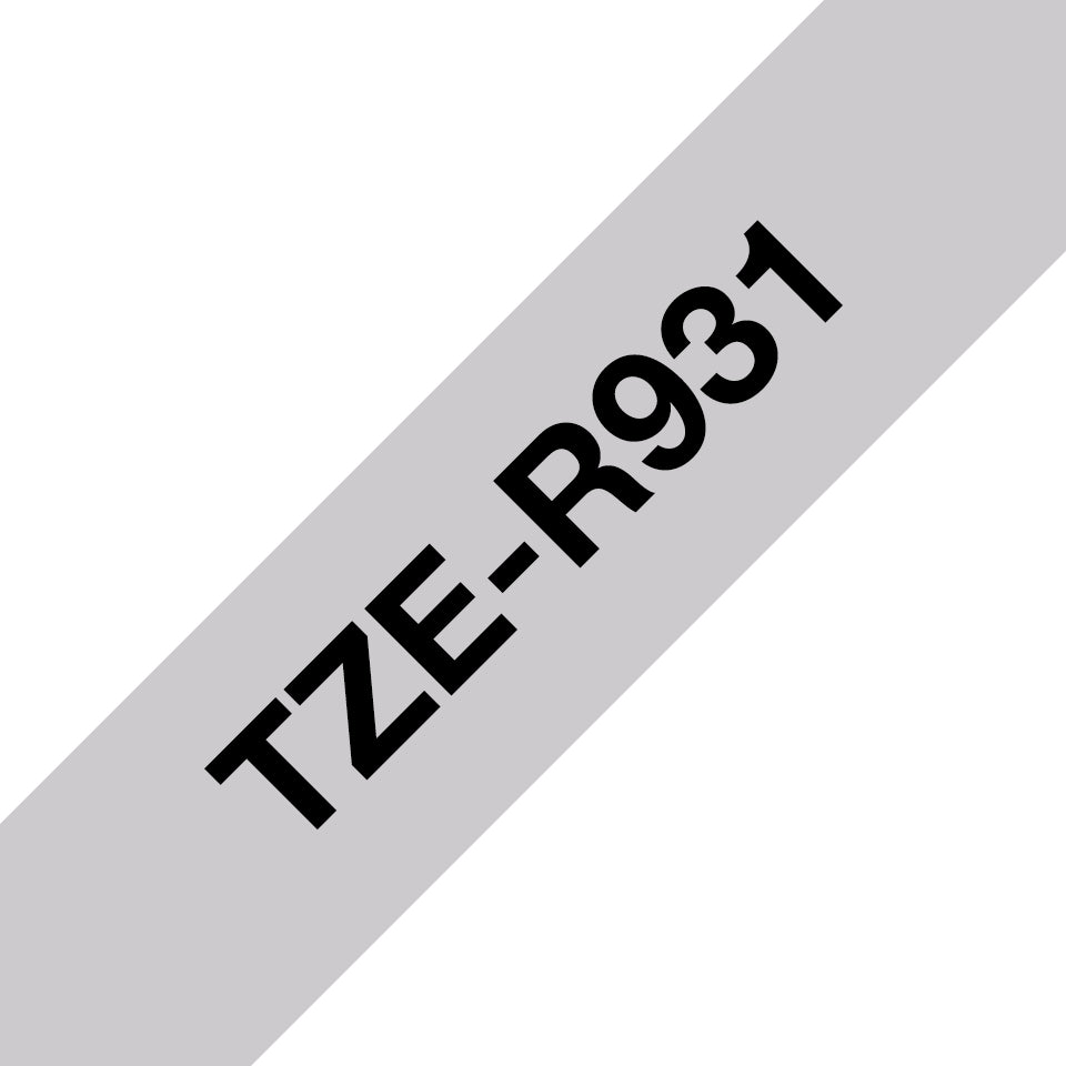 Brother Textilband – 12 mm × 4 m, silber, schwarz, TZe