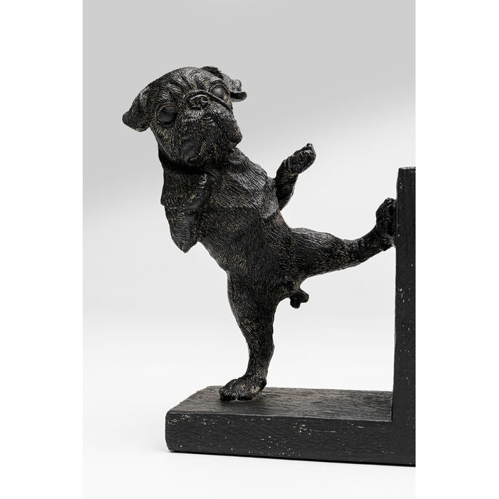 KARE Buchstütze – 32 × 12,5 × 20,5 cm – Polyresin, schwarz, 2-teilig