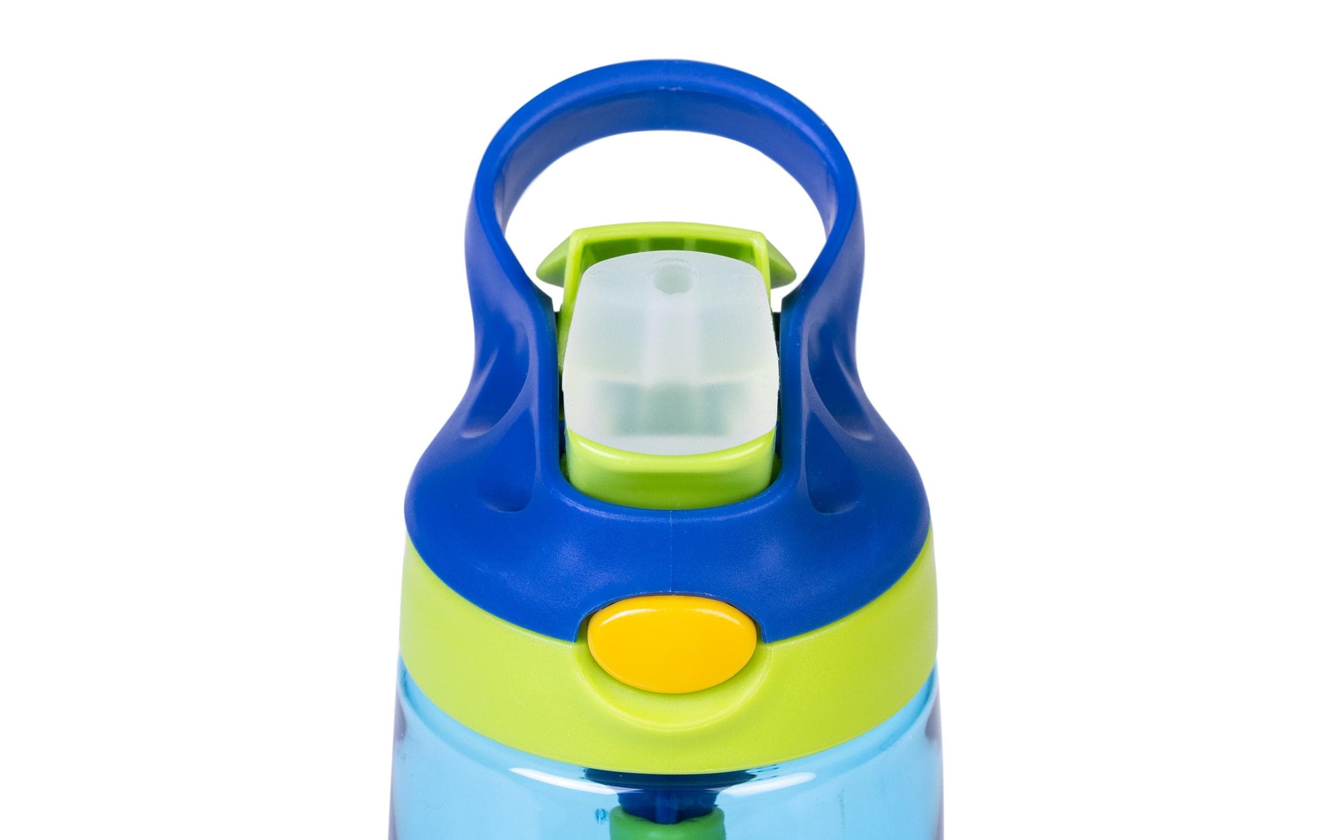 KOOR Kindertrinkflasche 450 ml – Druckknopfdeckel, Polypropylen (PP), Blau