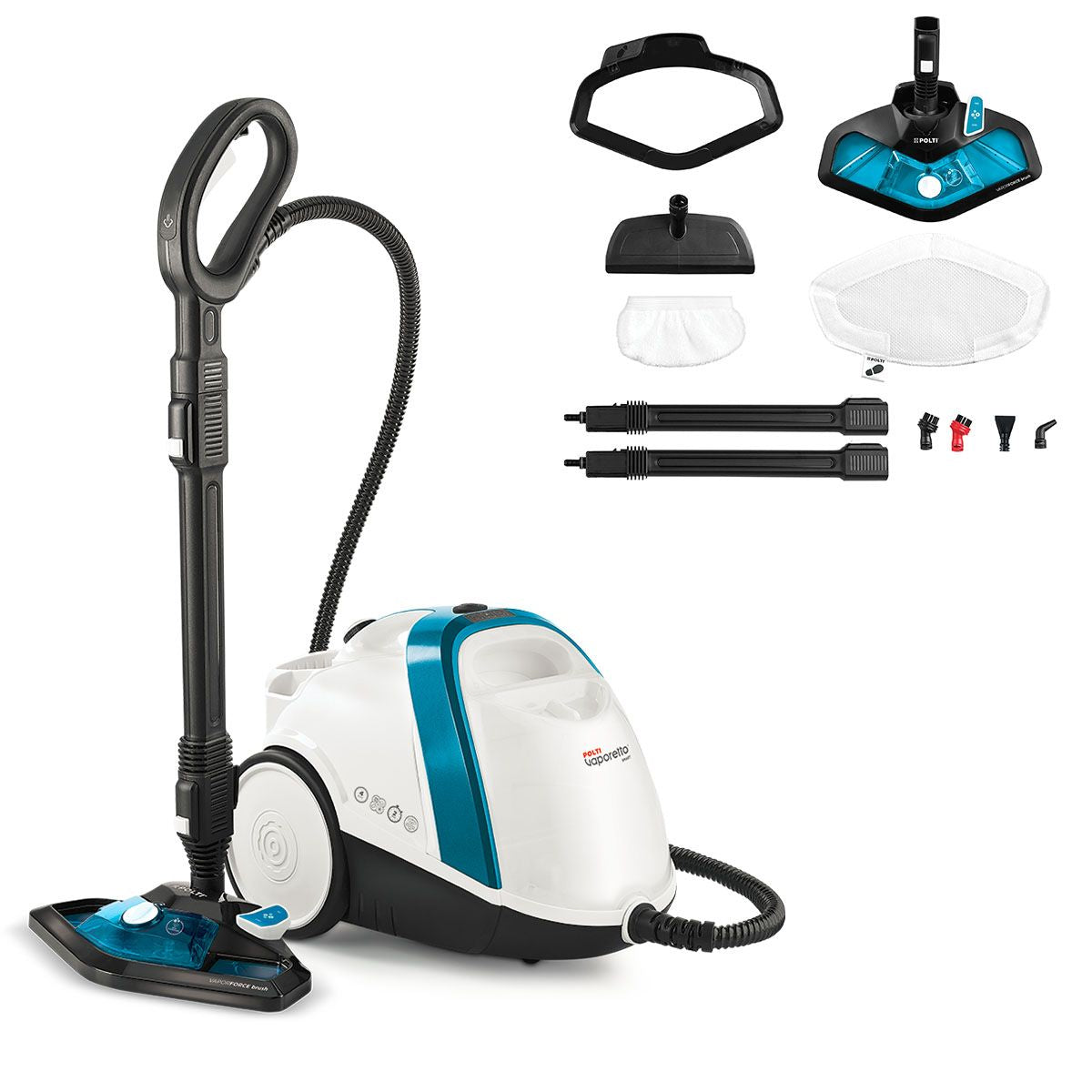 Polti Dampfreiniger – 2000 ml, blau, für Badezimmer