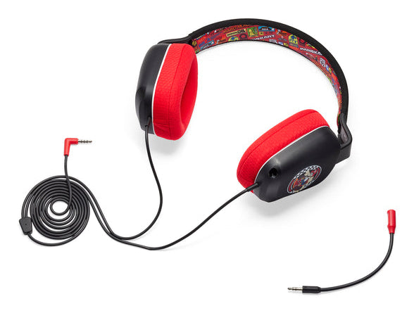 PowerA NSHS0398 Gaming-Headset – Over-Ear, Stereo, Kabelgebunden, 3,5 mm Klinke, für Nintendo Switch, Schwarz/Rot