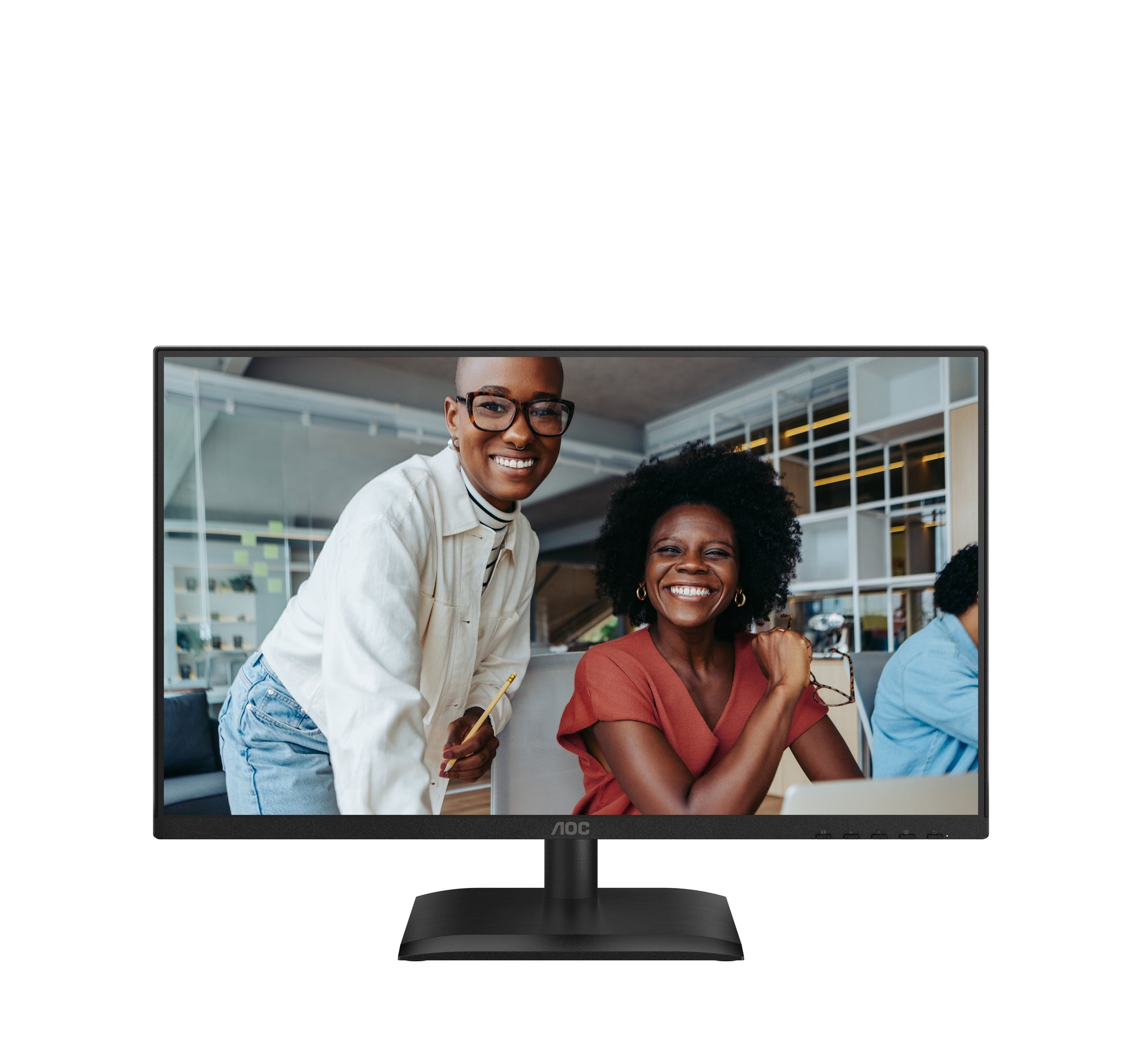 AOC 24E4CV – Monitor, 23,8", IPS, 120 Hz, 300 cd/m², USB-C, Daisy Chain, VESA 100 × 100, Schwarz