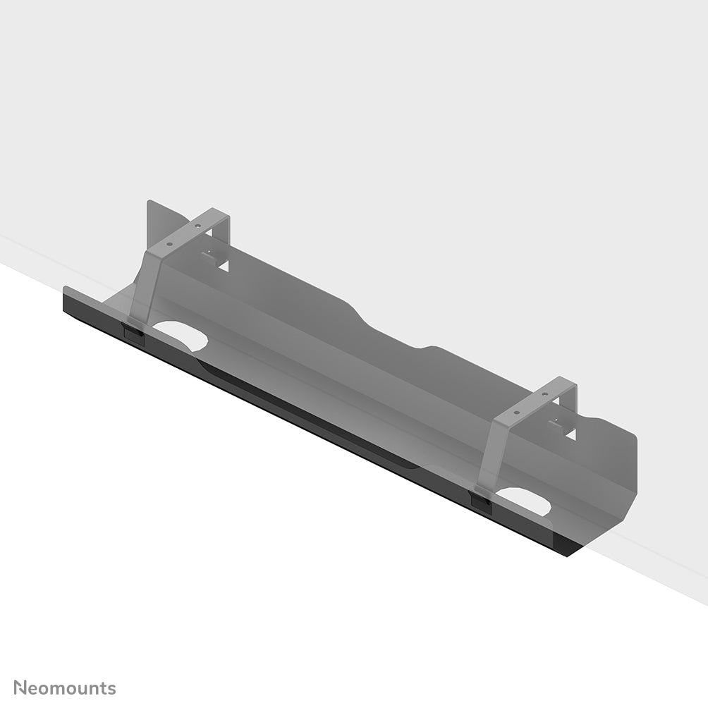 Neomounts ADS07-122BL Kabelwanne – Schraubbefestigung, Schwarz, Stahl, B 600 × H 108 × T 135 mm