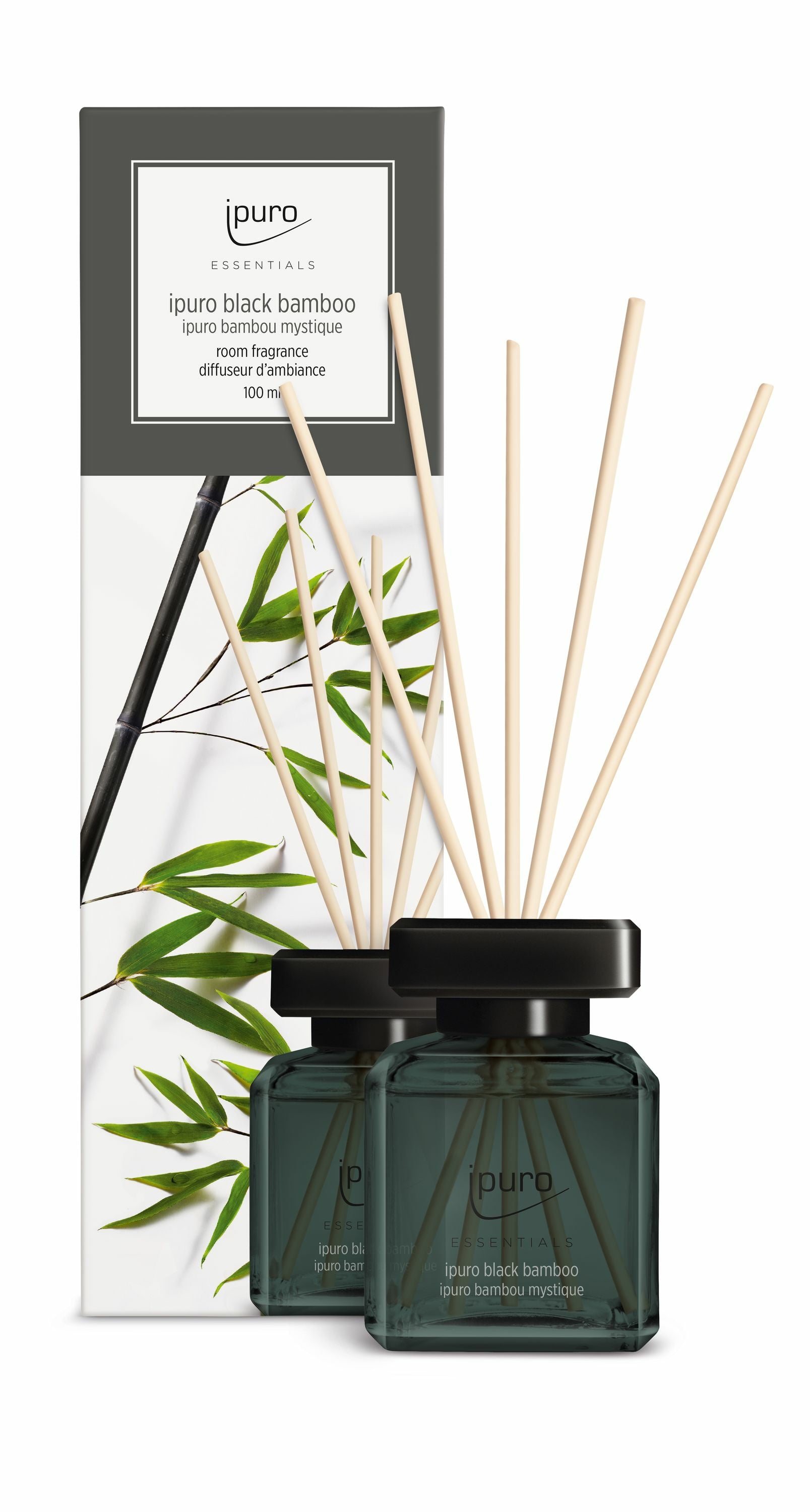 ipuro Essentials Black Bamboo – Duftstäbchen, 100 ml