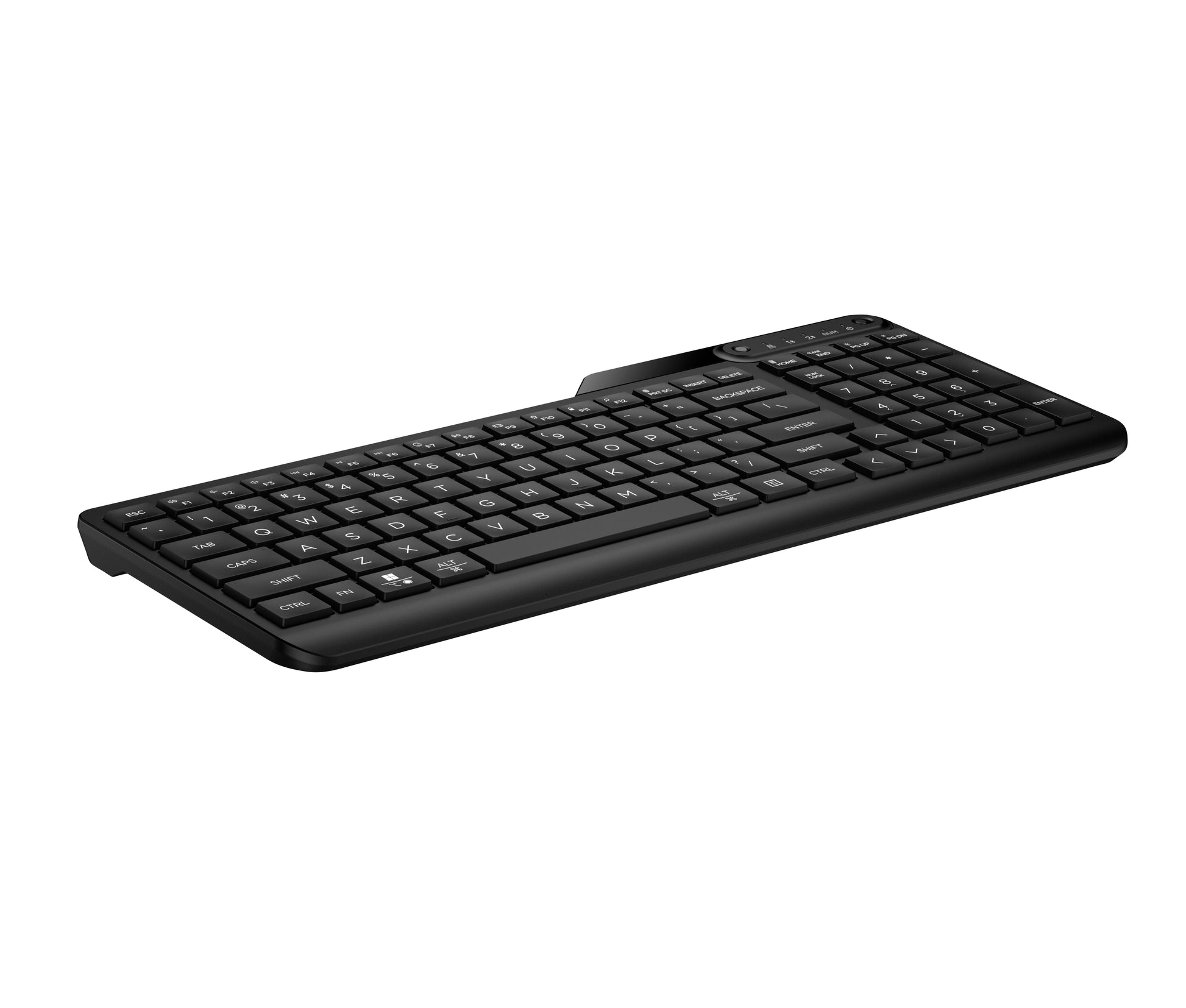 HP 475 Dual-Mode Wireless Tastatur – Membran – Bluetooth & 2,4 GHz (USB-A Empfänger) – Schwarz