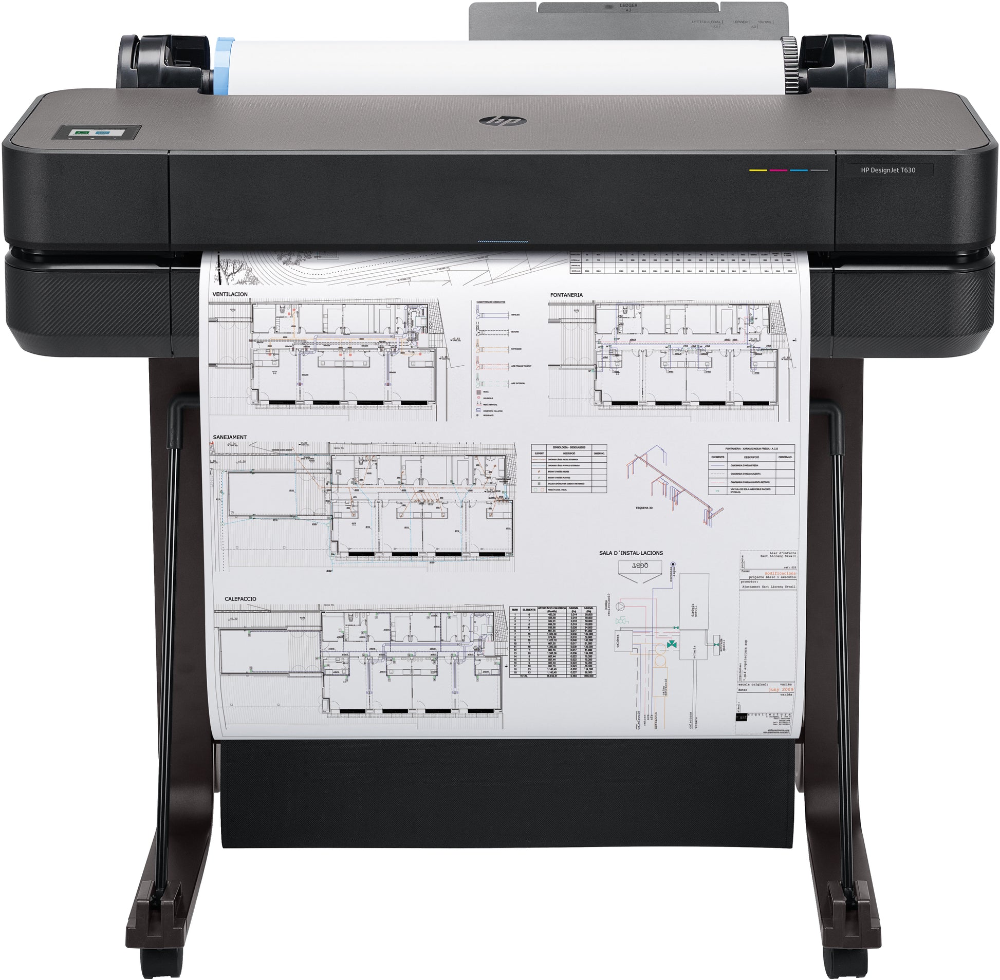HP Drucker – Designjet T630, 24-Zoll, 2400 × 1200 DPI