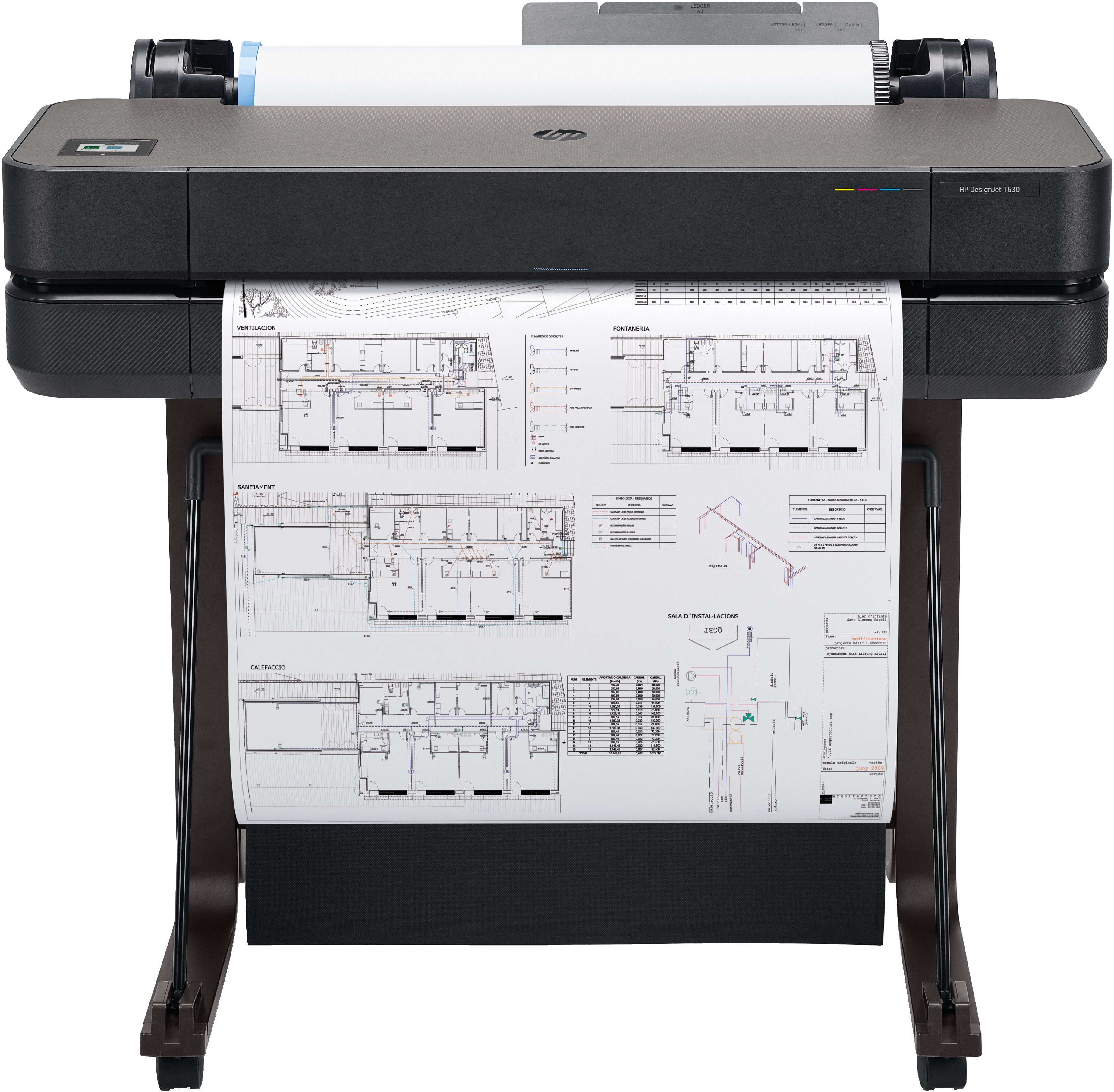 HP Drucker – Designjet T630, 24-Zoll, 2400 × 1200 DPI