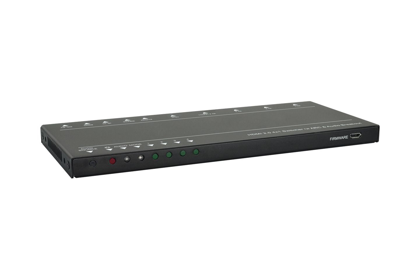 Vivolink HDMI-Switch 4×1, 4K, Audio-Extraktor, RS-232
