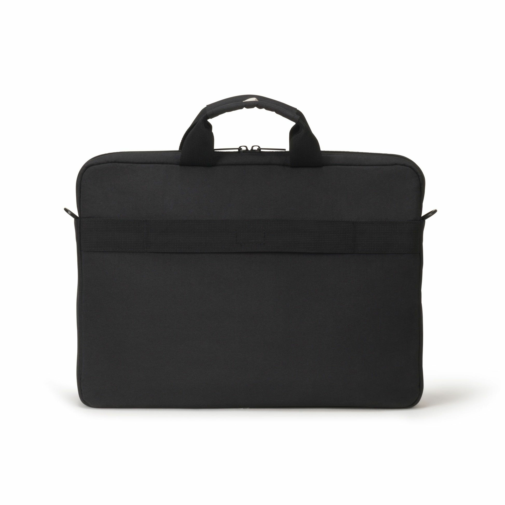 DICOTA Eco Slim Case Plus BASE Notebook-Tasche bis 15,6" – Trolley-Band, abnehmbarer Schultergurt – Schwarz