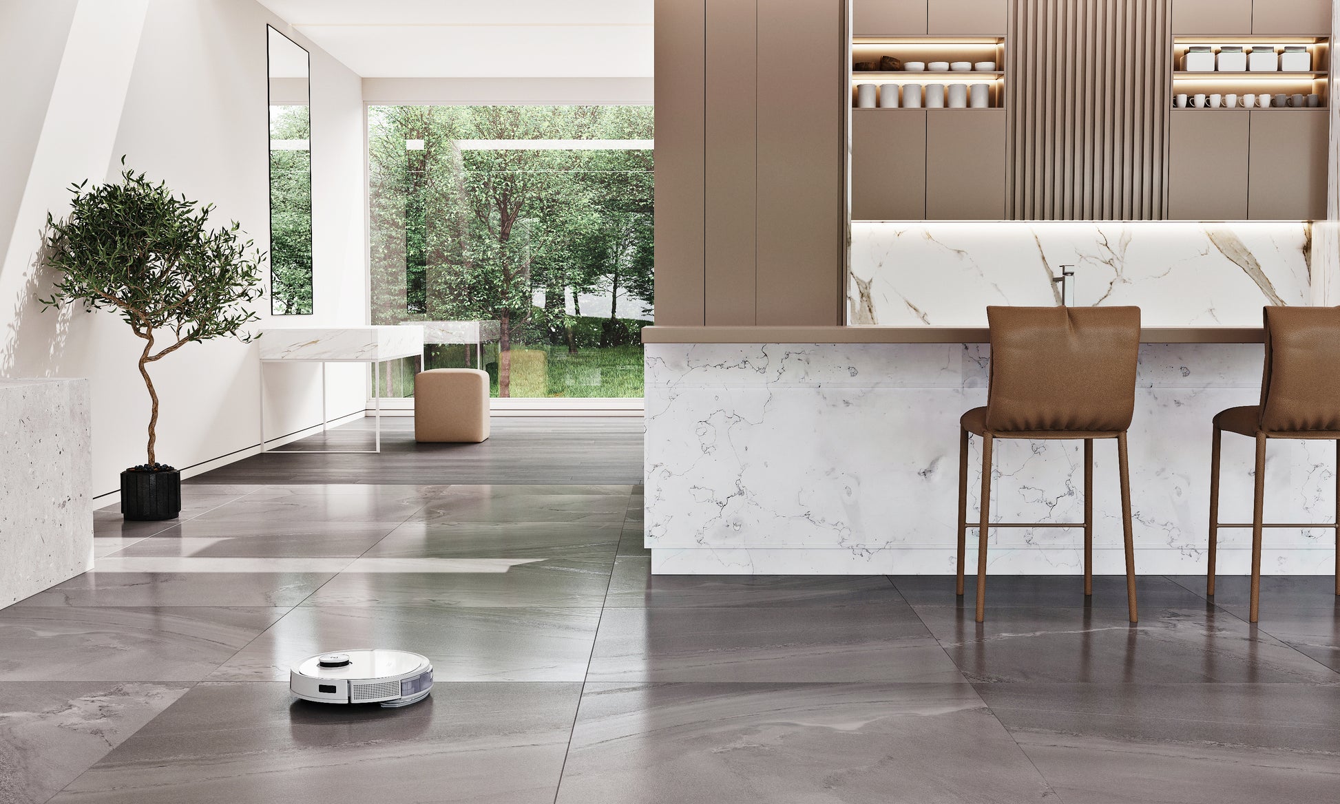 Ecovacs Saugroboter DEEBOT T9+, mit Absaugstation, mit Wischfunktion – 3000 Pa, 175 min