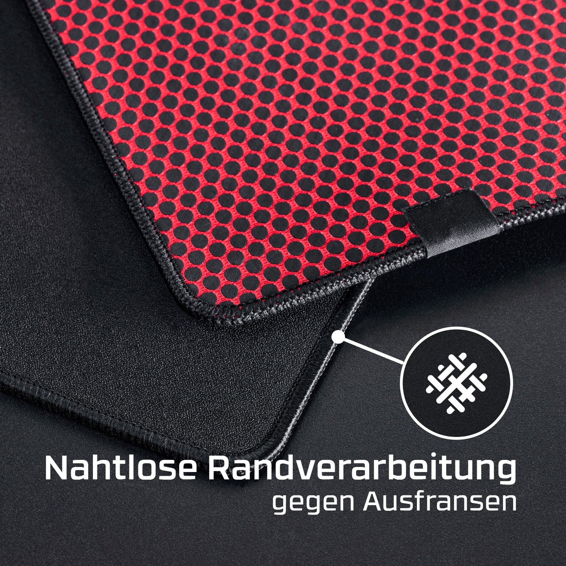 HyperX Pulsefire Mat – Gaming-Mauspad – 195 × 150 × 3 mm, Stoff, Gummi, Schwarz