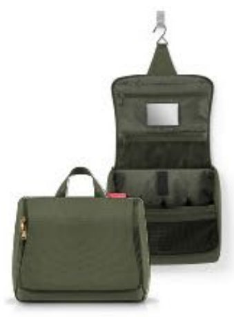 Reisenthel toiletbag XL – Reisebeutel, 6,44 l, Polyester, Dunkelgrün, 28 × 25 × 10 cm