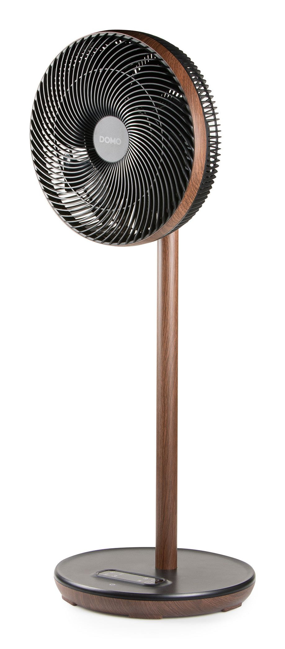 Domo Standventilator DO8155 – 9 Stufen, oszillierend, Timer, Fernbedienung, 26 W, 45 dB(A), Schwarz, Holz