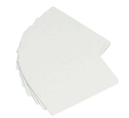 Zebra Plastikkarten – 86 × 54 mm – 0,76 mm – PVC, weiss – 500 Stück