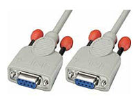Lindy Modemkabel DB-9 (weiblich) zu DB-9 (weiblich) – 3 m, geschirmt, Weiss