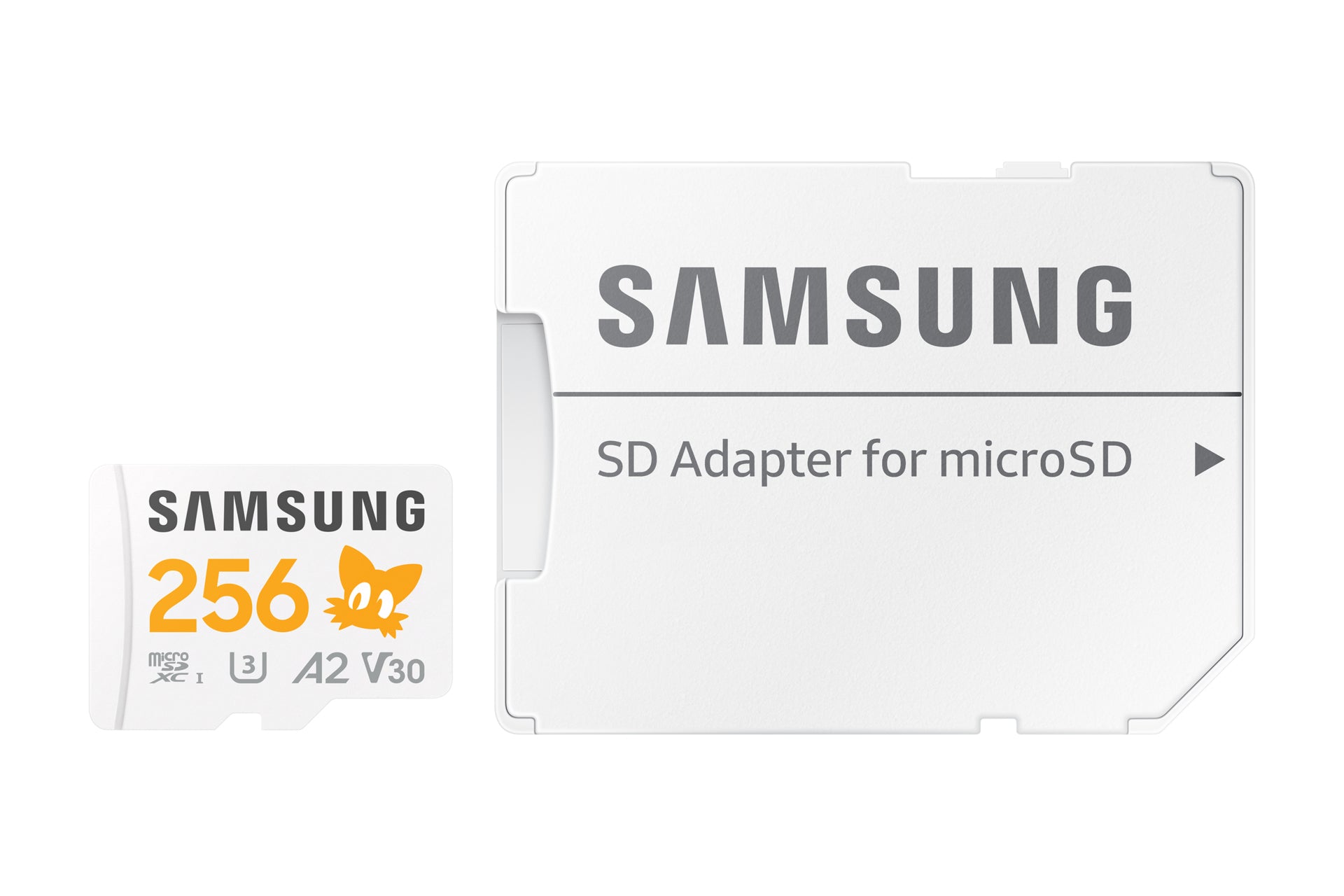 Samsung MB-MD256S microSDXC 256 GB – UHS-I, Klasse 10, U3, V30, A2, 180/130 MB/s, inkl. SD-Adapter