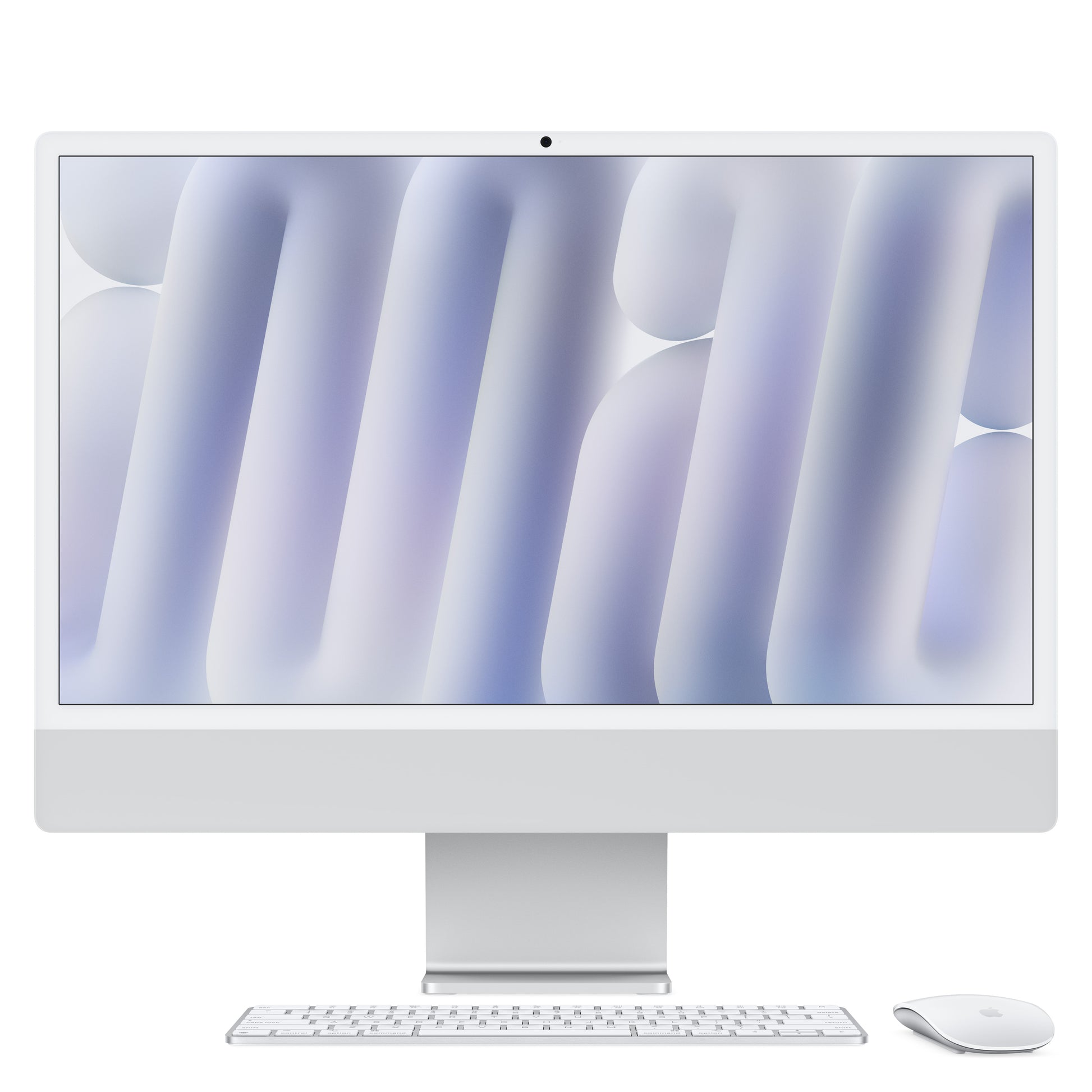 Apple iMac 24 (M4, 2 Ports), 16 GB, 256 GB, Silber – macOS Sequoia