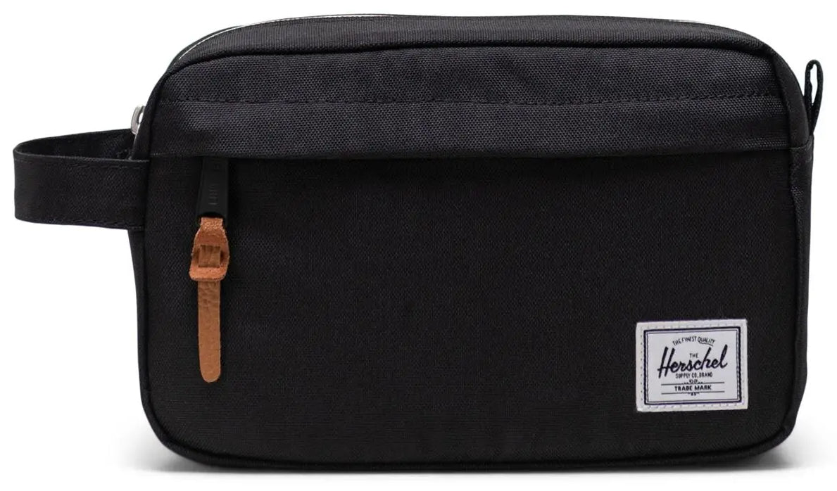 Herschel Kulturbeutel – wasserfest, Reissverschluss – 5 l – schwarz, Polyester