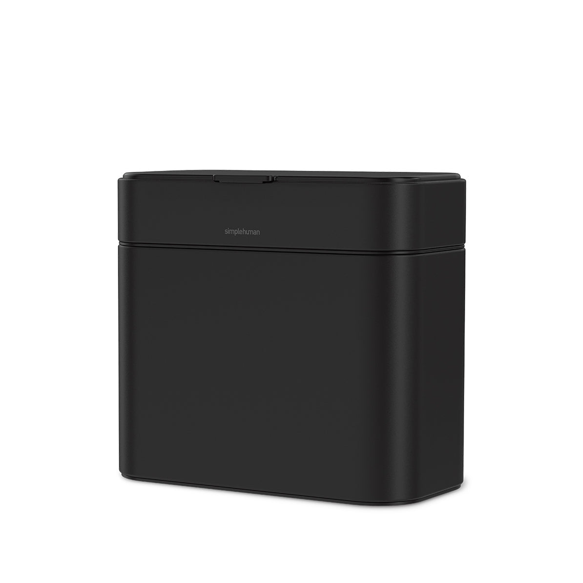 simplehuman Komposteimer CW1647 – 4 l – Edelstahl, rechteckig – schwarz matt