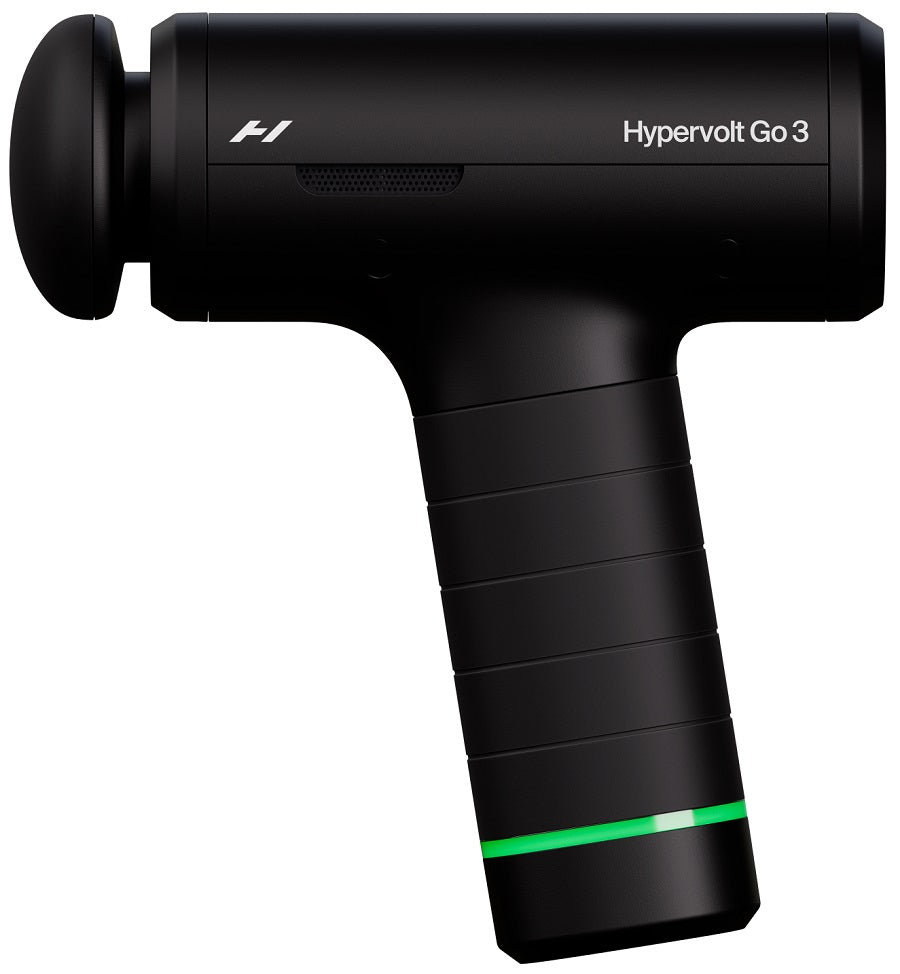HyperIce Massagepistole Hypervolt Go 3 – Perkussionsmassage, 5 Stufen – Akku – Schwarz