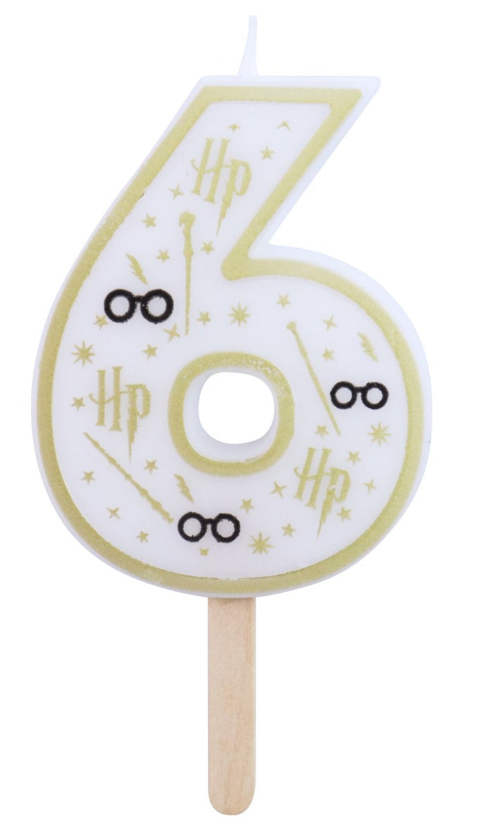 PME Harry Potter Geburtstagskerzen – Weiss – 53 × 70 mm – 1 Stk