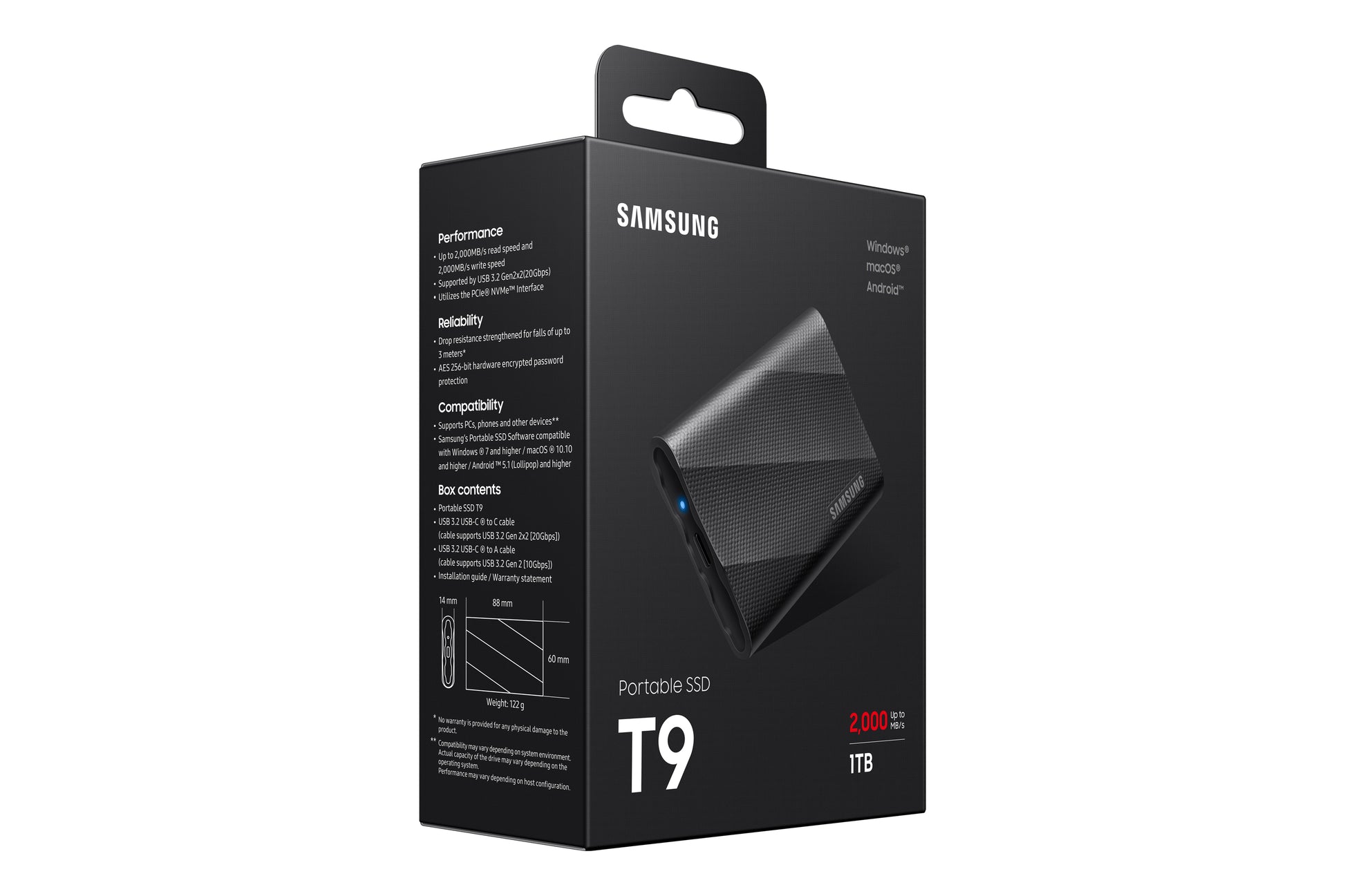 Samsung MU-PG1T0B Speichergerät – 1 TB, USB 3.2 Gen 2 Typ-C, NVMe