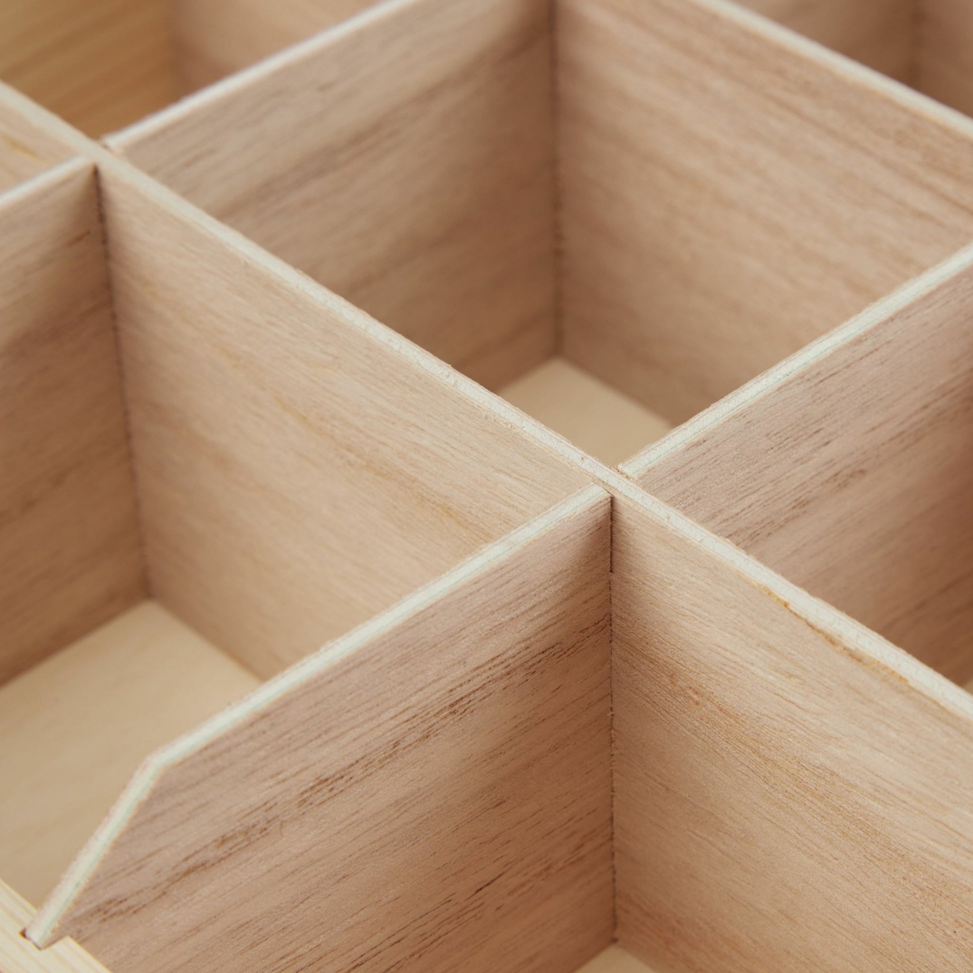 Relaxdays Teebeutelbox Holz, 9 Fächer, 24 × 25 × 9 cm