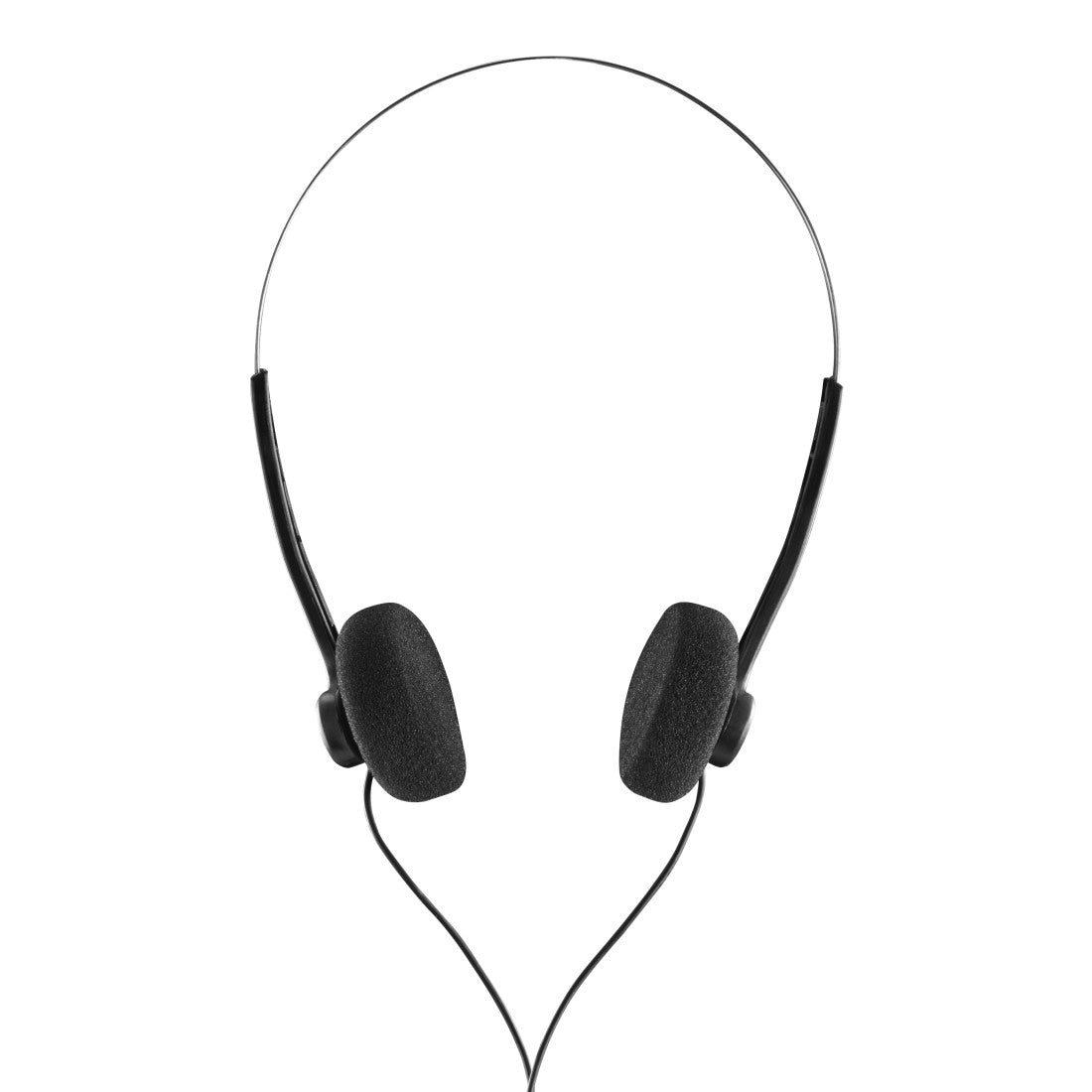 Hama Slight II On-Ear Kopfhörer – Kabel, 3,5 mm Klinke, Schwarz/Silber
