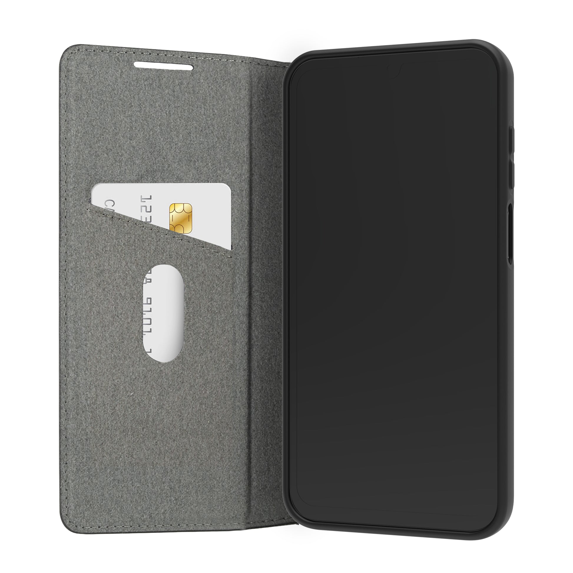 dbramante1928 Oslo Folio – für Samsung Galaxy A15 (4G/5G), mit Ständer, mit Kartenfach, PU, Schwarz
