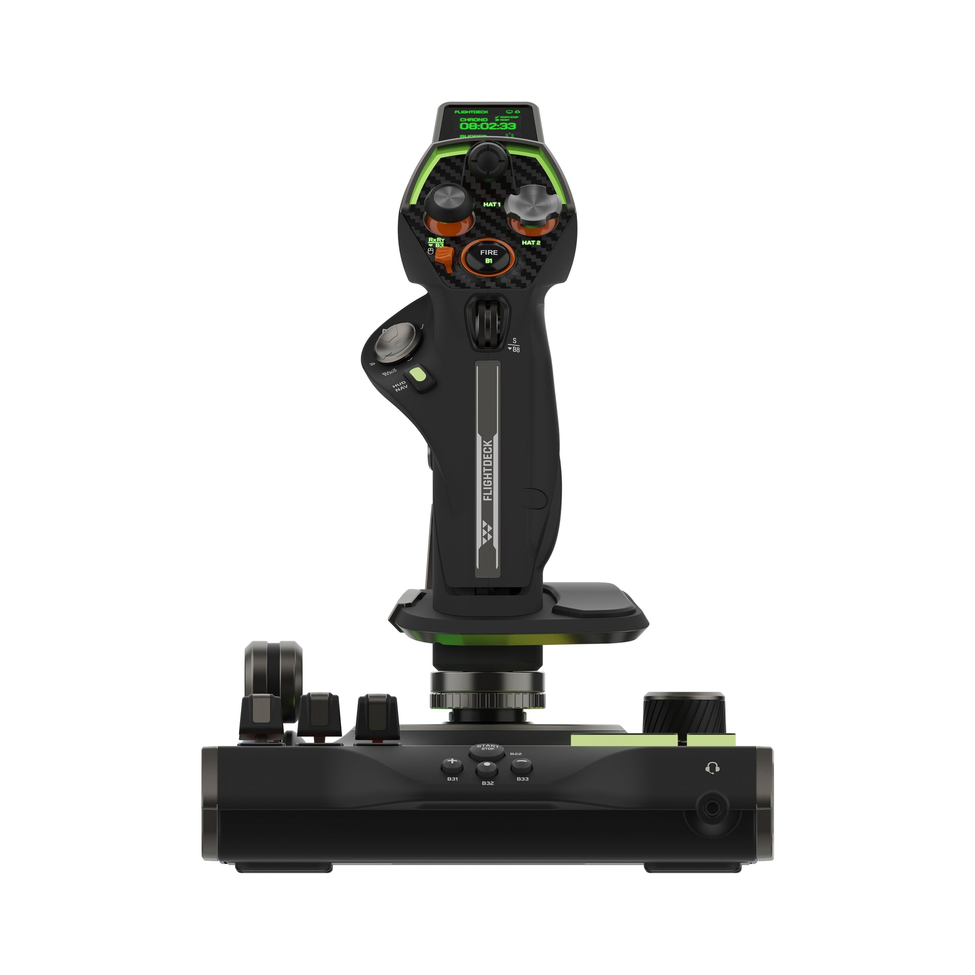 Turtle Beach VelocityOne Flightdeck – Joystick – USB (kabelgebunden), Schwarz, für PC (Windows 10, Windows 11)