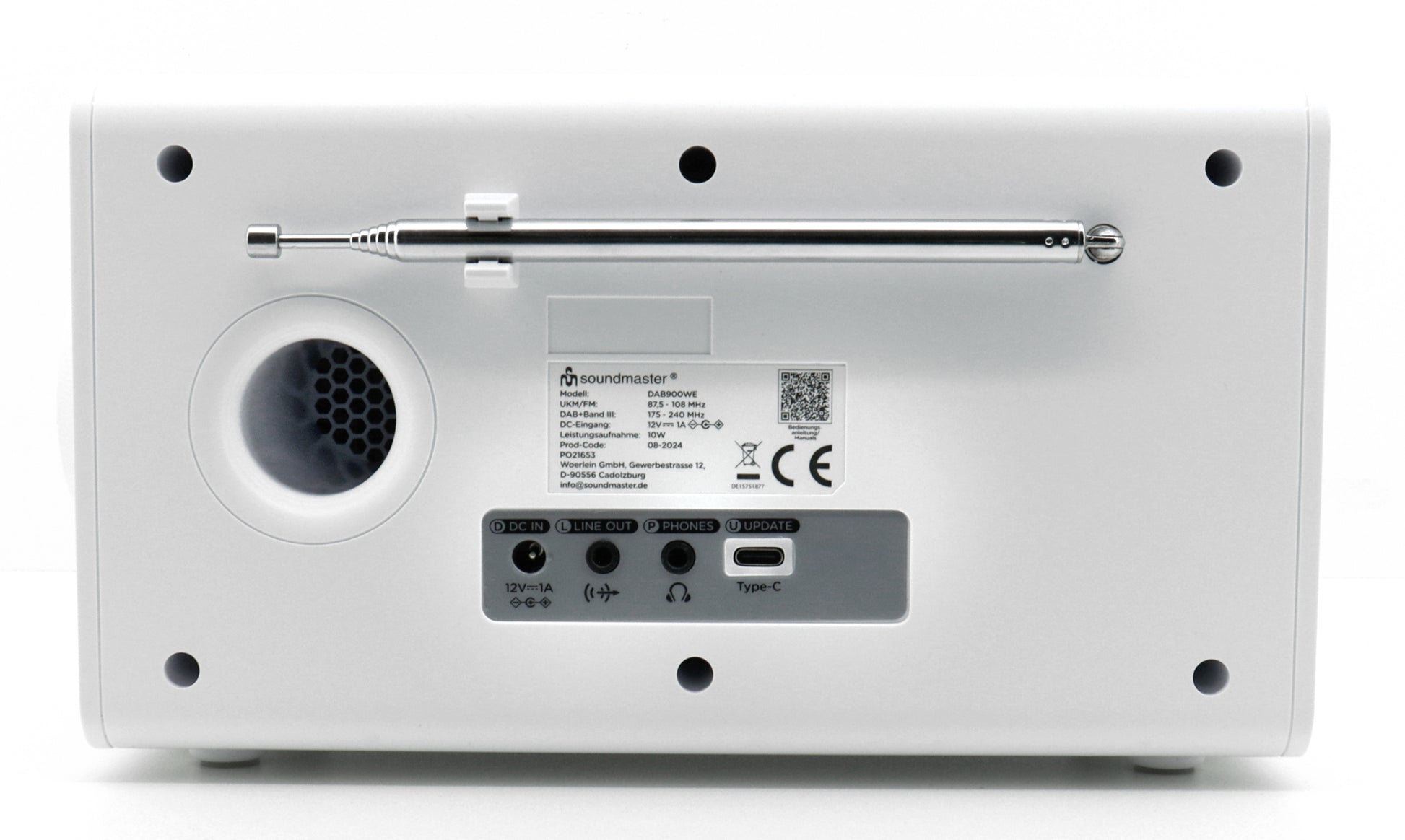 Soundmaster DAB900WE – USB-C, 5 W