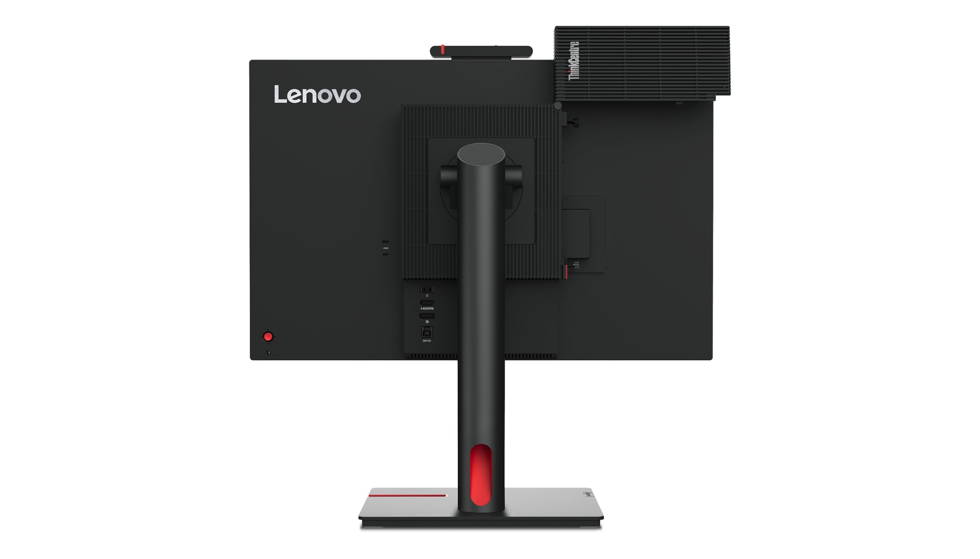 Lenovo Thinkcentre Tiny-In-One 24 – Monitor, 23,8", 60 Hz, 250 cd/m², KVM, Webcam, VESA 100 × 100, Schwarz