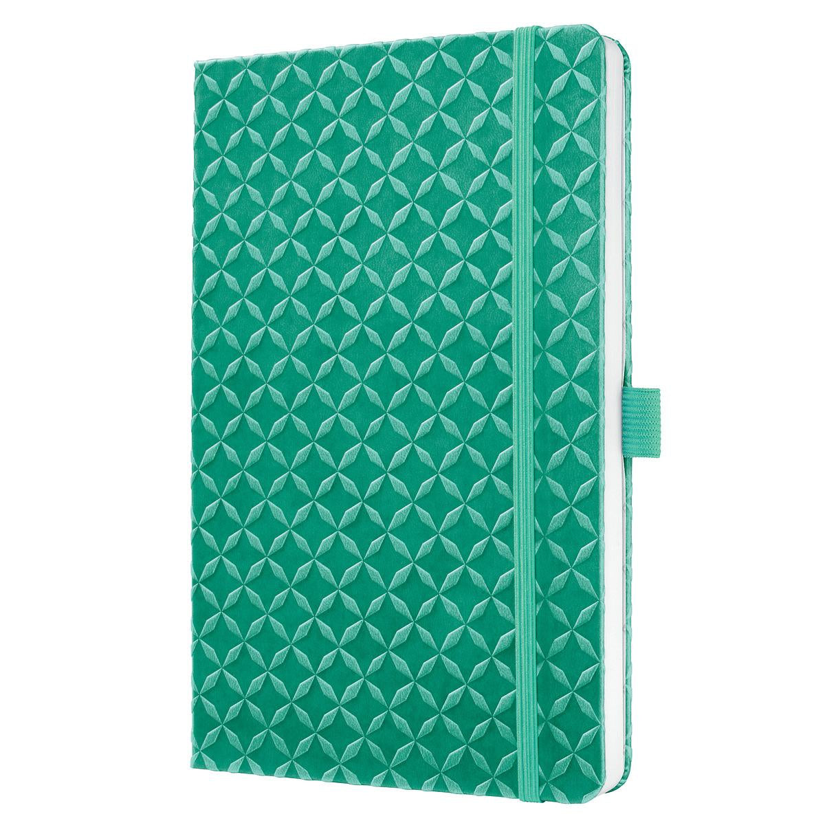 Sigel Notizbuch A5, liniert, Fadenheftung, Karton, 174 Seiten, perforiert, 80 g/m² – mintgrün