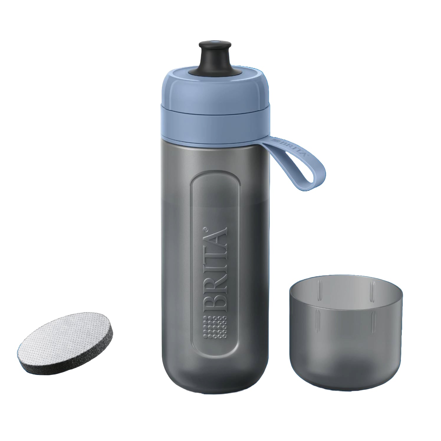 Brita Active Filterflasche 600 ml – mit Aktivkohlefilter, BPA-frei, Kunststoff