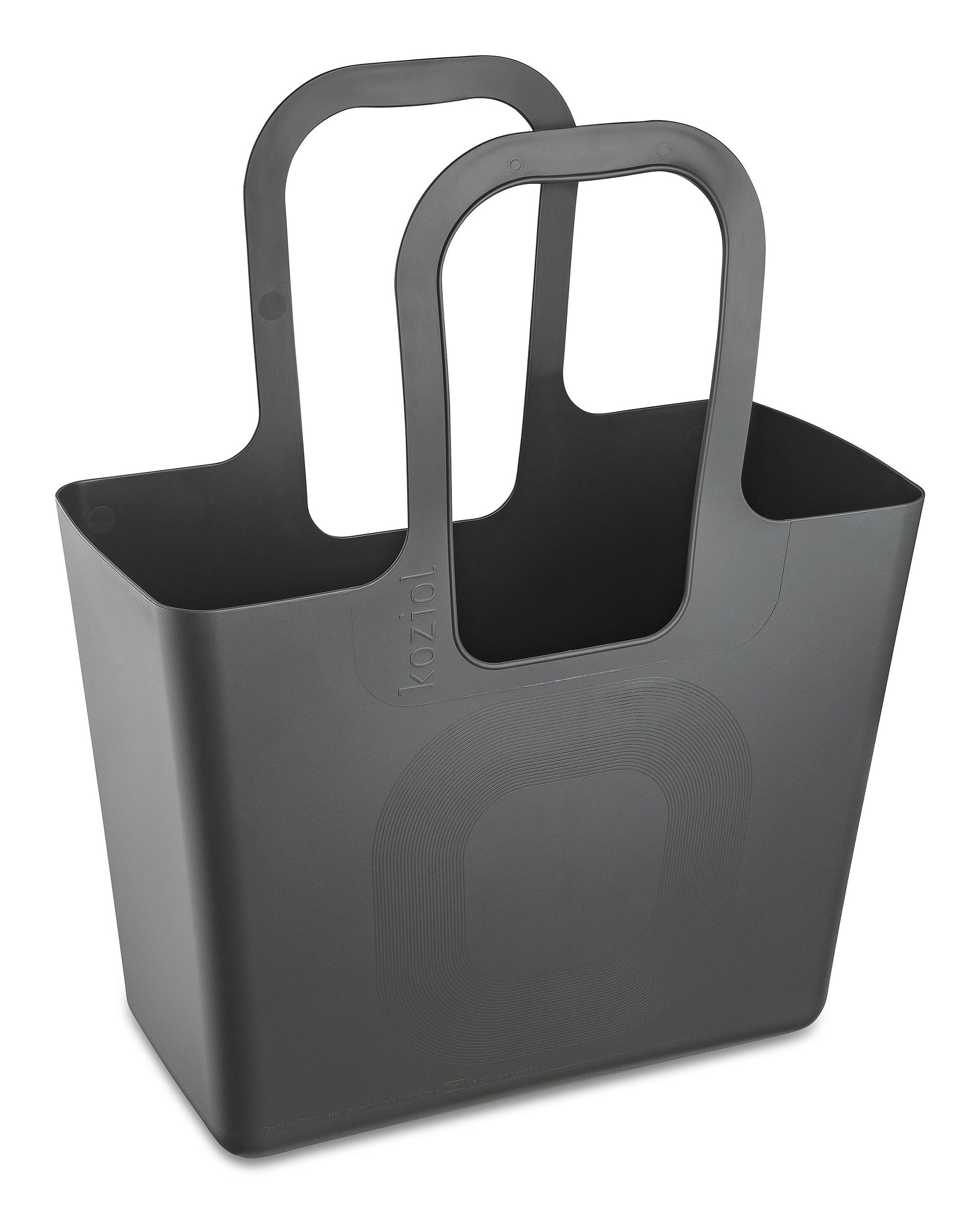 Koziol Einkaufstasche XL – 44 × 54 × 21,5 cm – Kunststoff – Grau