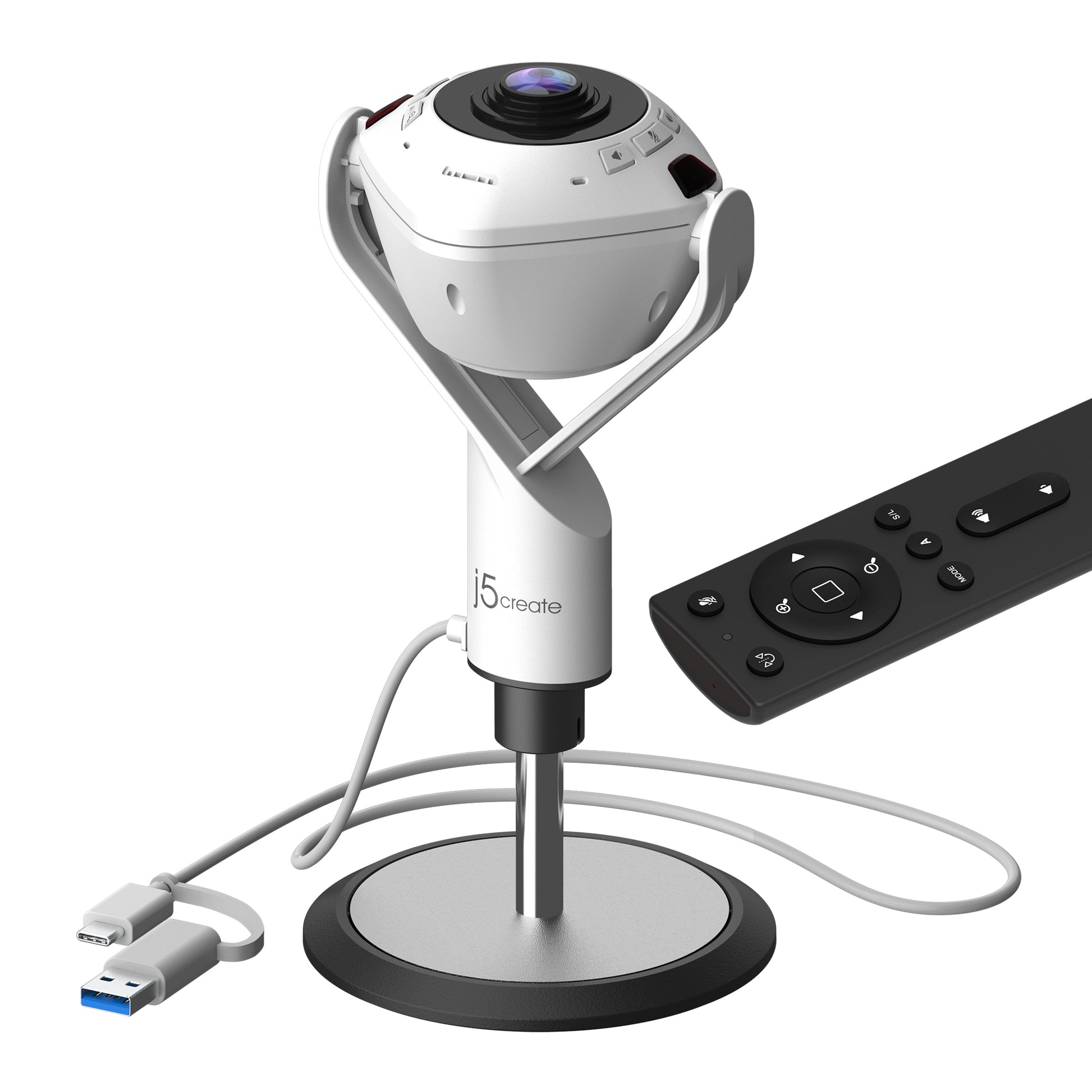 j5create Konferenzkamera – 360°, mit Freisprecheinrichtung