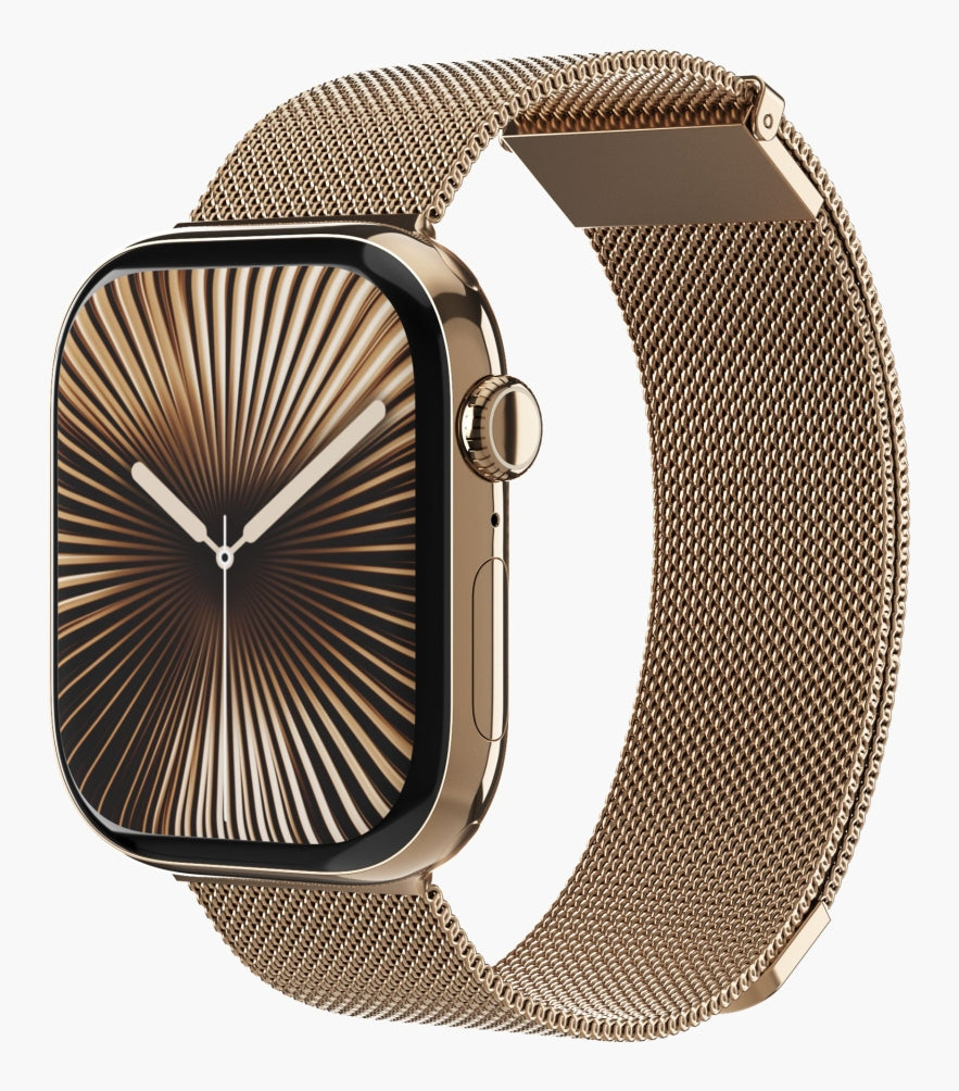 Vonmählen Milanese Loop 2 – Armband – für Apple Watch 40/41/42 mm, Sunset Gold, One Size, Edelstahl