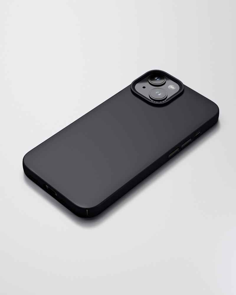 Nudient – Backcover – für Apple iPhone 14 – Midwinter Blue – Mikrofaser, MagSafe-kompatibel
