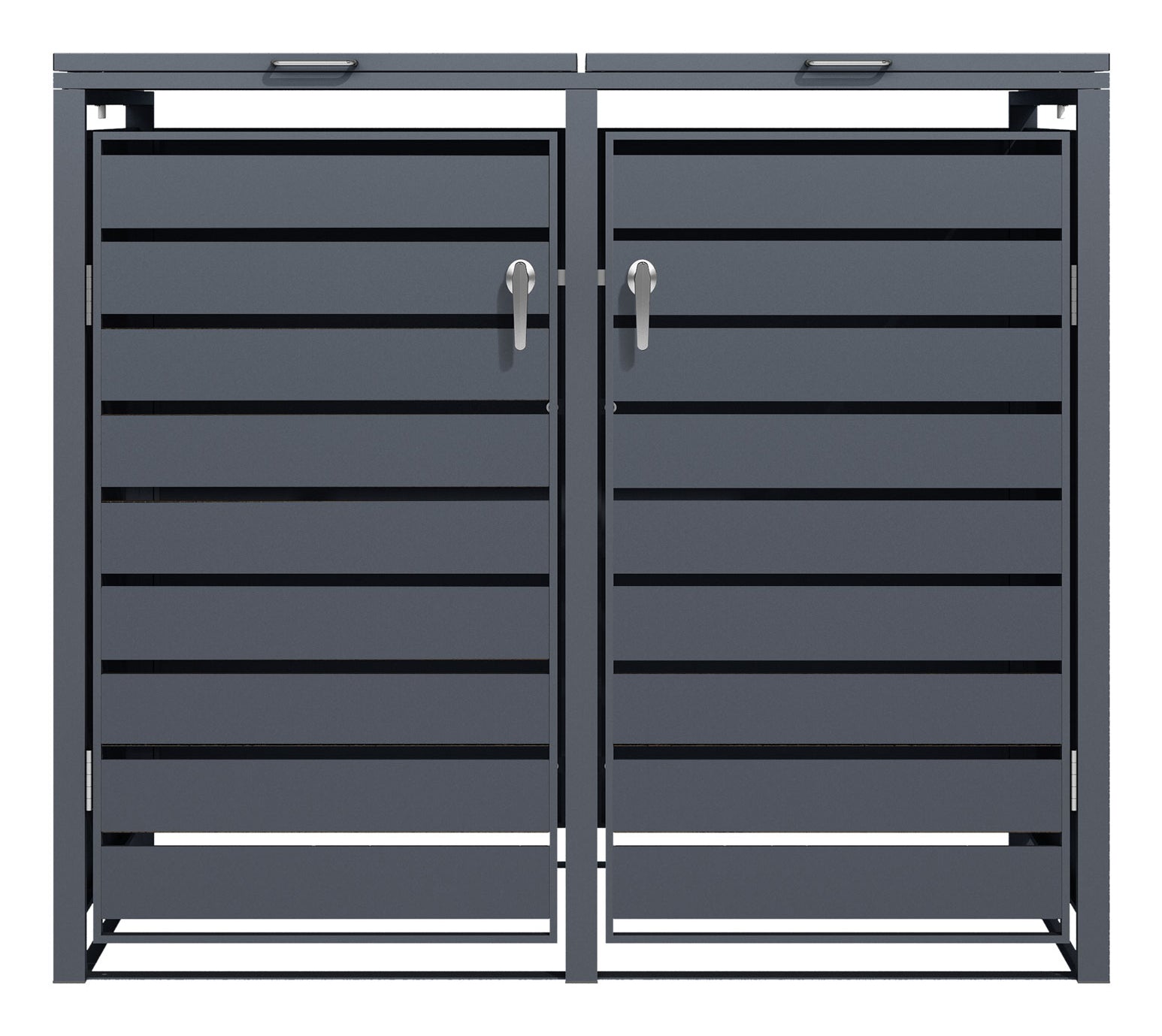 Phoenix Safe Co. Müllcontainer GB2213AAK – Stahl – Anthrazit – Soft-Close – 132,0 × 80,0 × 116,0 cm