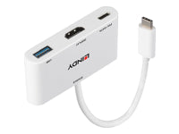 Lindy 43340 Adapter USB-C zu HDMI – 4K (3840 × 2160), HDMI 1.4, HDCP 1.4, Weiss
