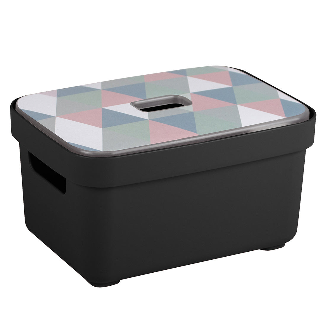 Sigma home Aufbewahrungsbox 2,5 l (ohne Deckel) – Kunststoff – Schwarz – 177 × 128 × 93 mm