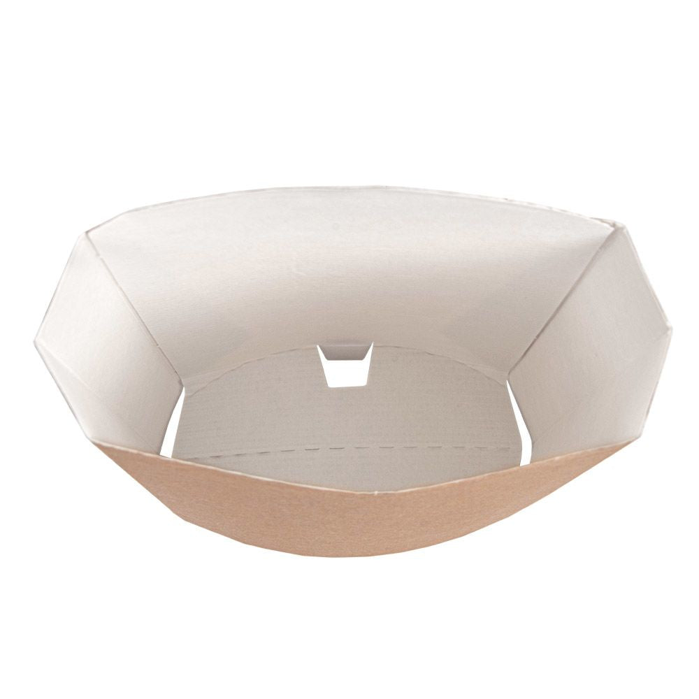 Garcia de Pou Weita Take-away-Box, Papier/Karton – 135 × 85 × 160 mm, braun/weiss – FSC – 200 Stk.