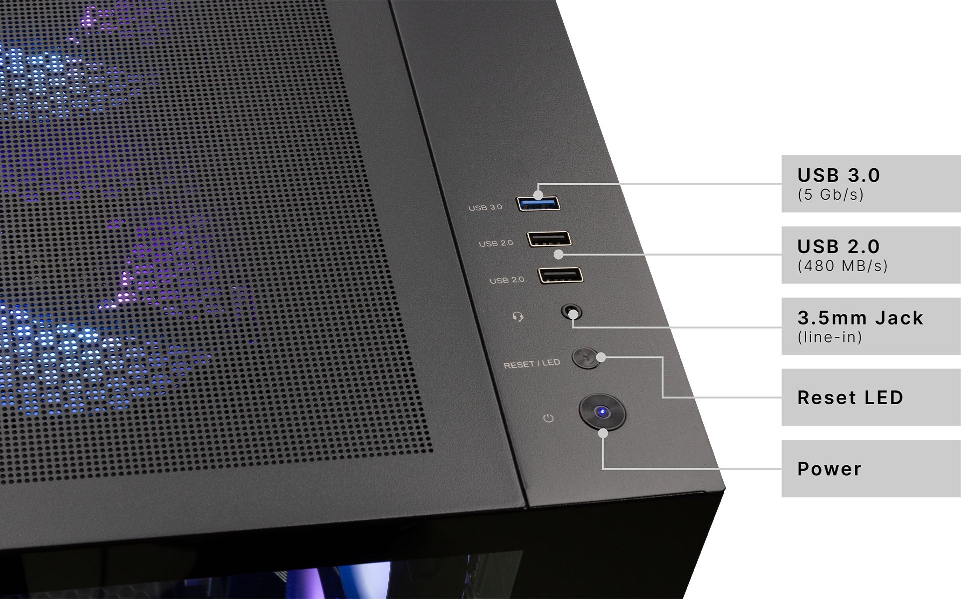 Captiva Advanced Gaming Tower – AMD Ryzen 7 5700X, 32 GB RAM, 1 TB SSD, Windows 11 Home