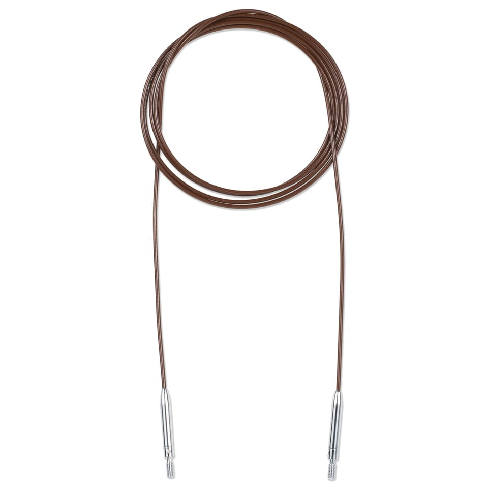 Prym 223994 Rundstricknadel Braun/Stahl – 120 cm, Kunststoff