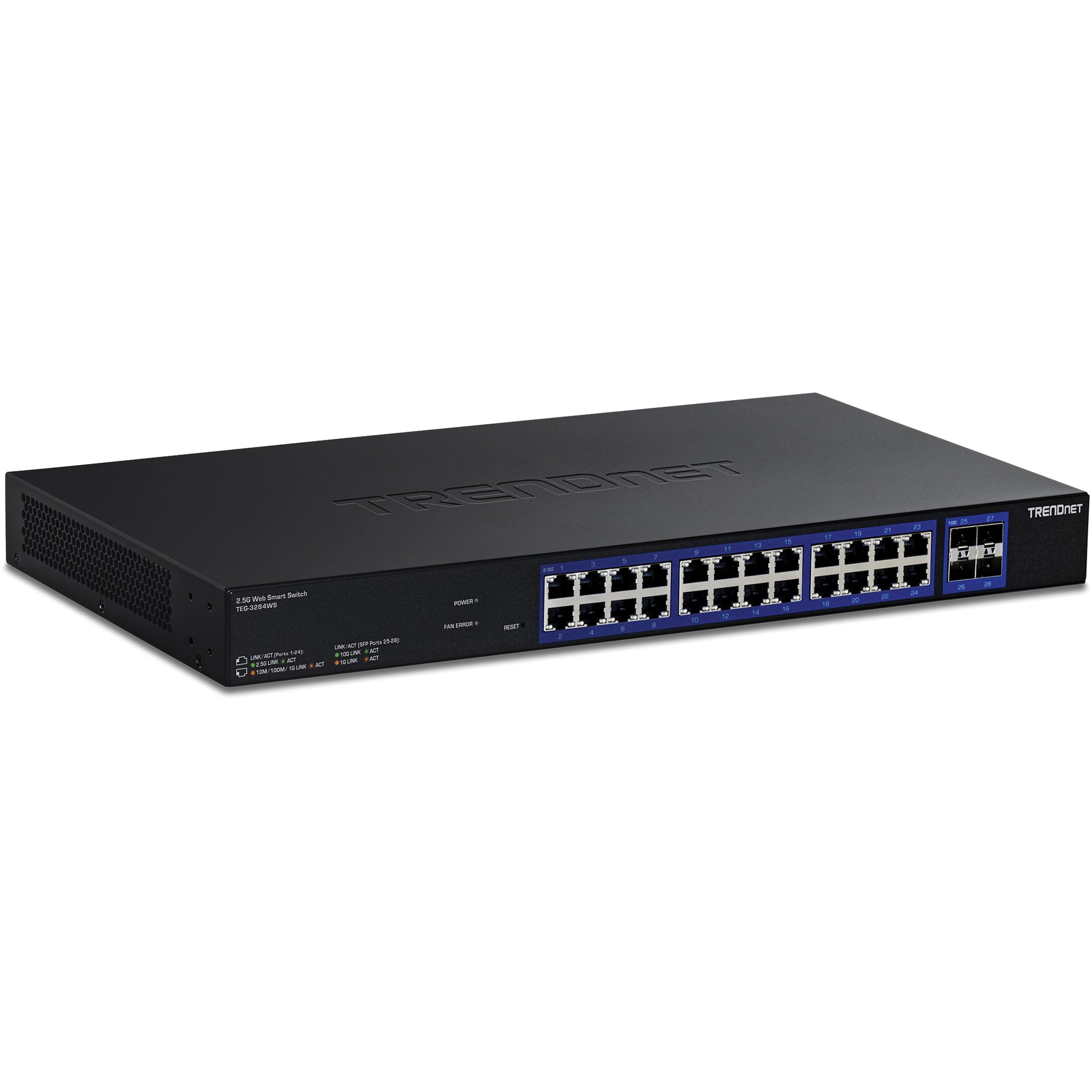 TRENDnet TEG-3284WS – Smart L2+ Switch – 24× 2,5G, 4× SFP+, 19", 1U