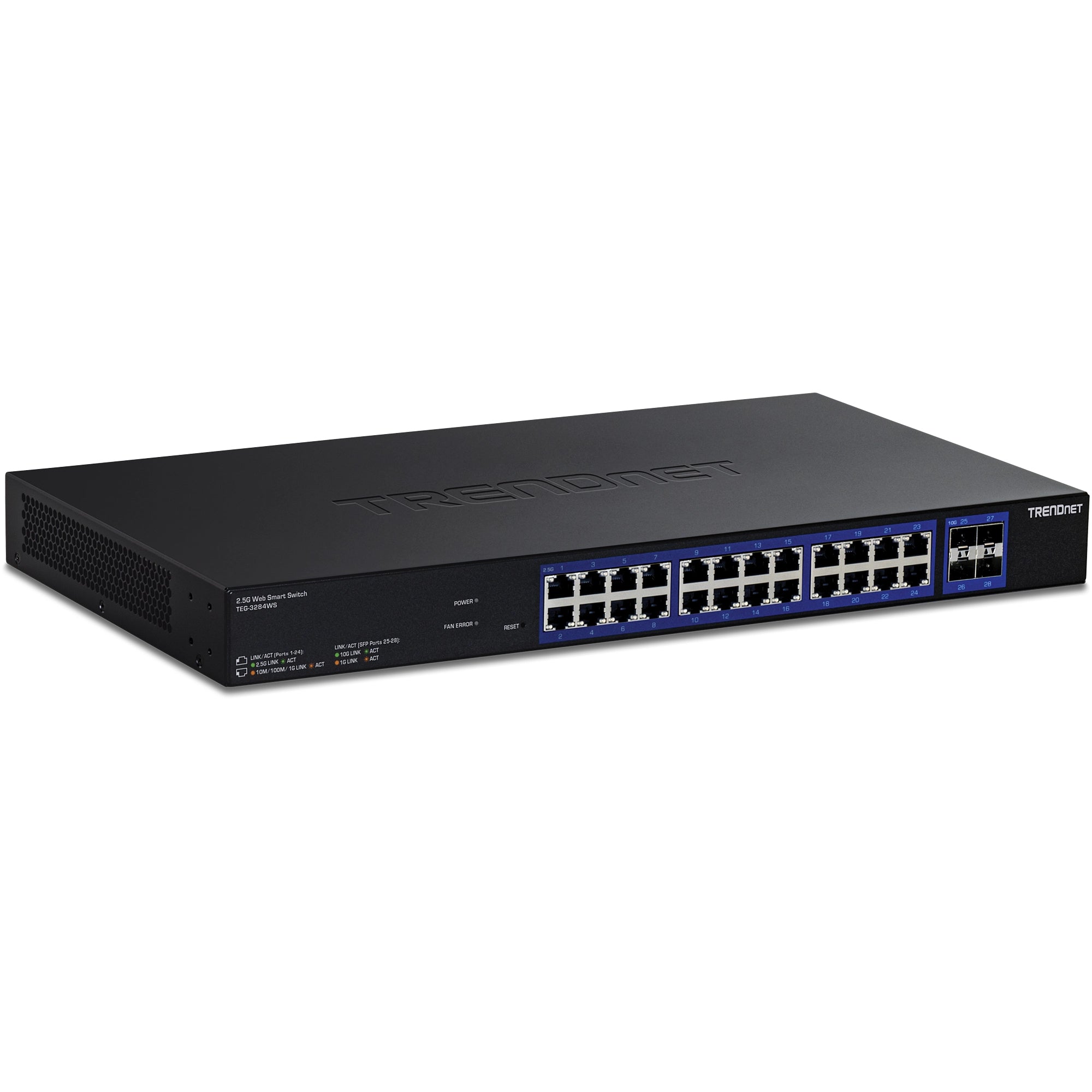 TRENDnet TEG-3284WS – Smart L2+ Switch – 24× 2,5G, 4× SFP+, 19", 1U