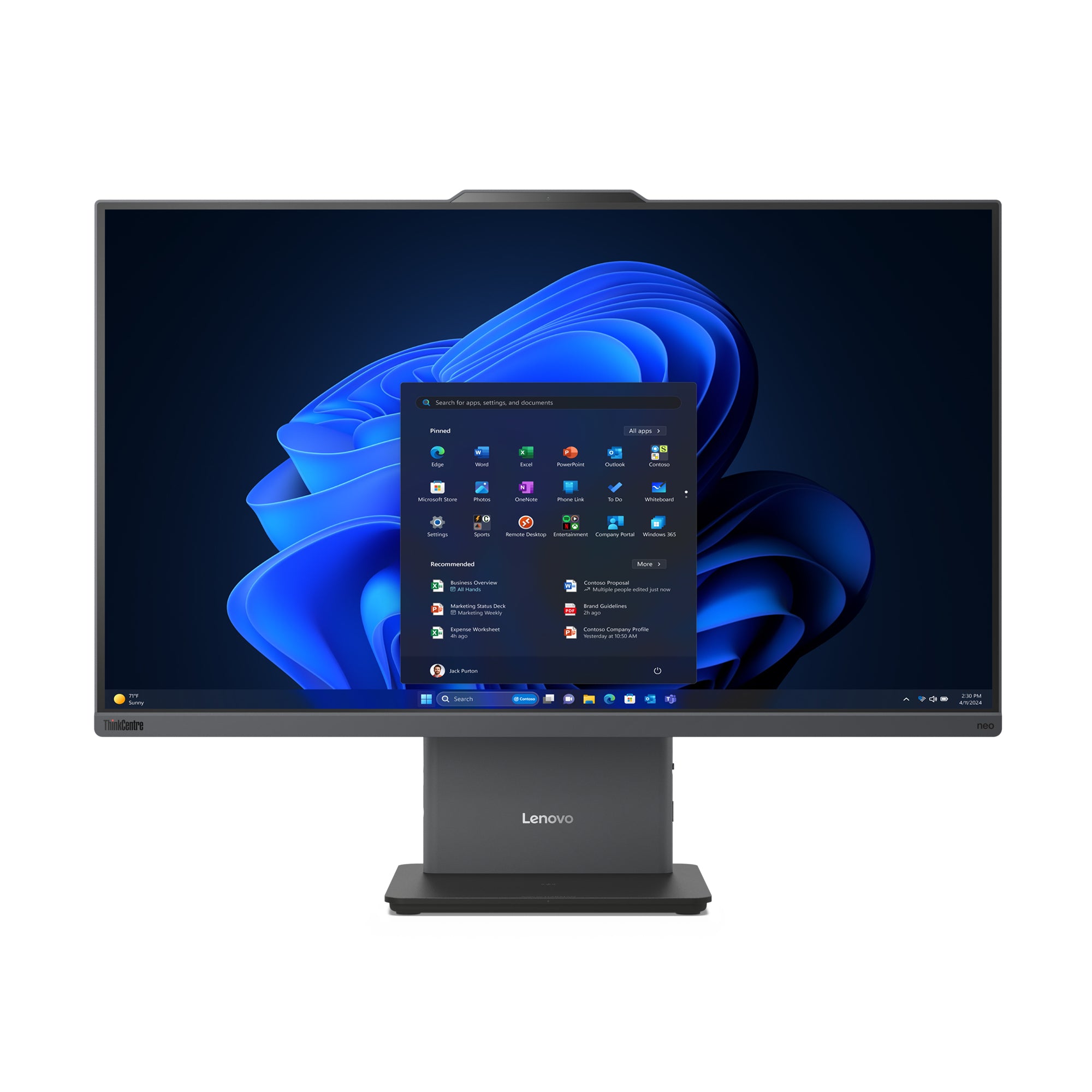 Lenovo ThinkCentre neo 50a 27 Gen 5 – 27" Full HD, Intel Core i5 210H, 16 GB, 512 GB, Windows 11 Pro