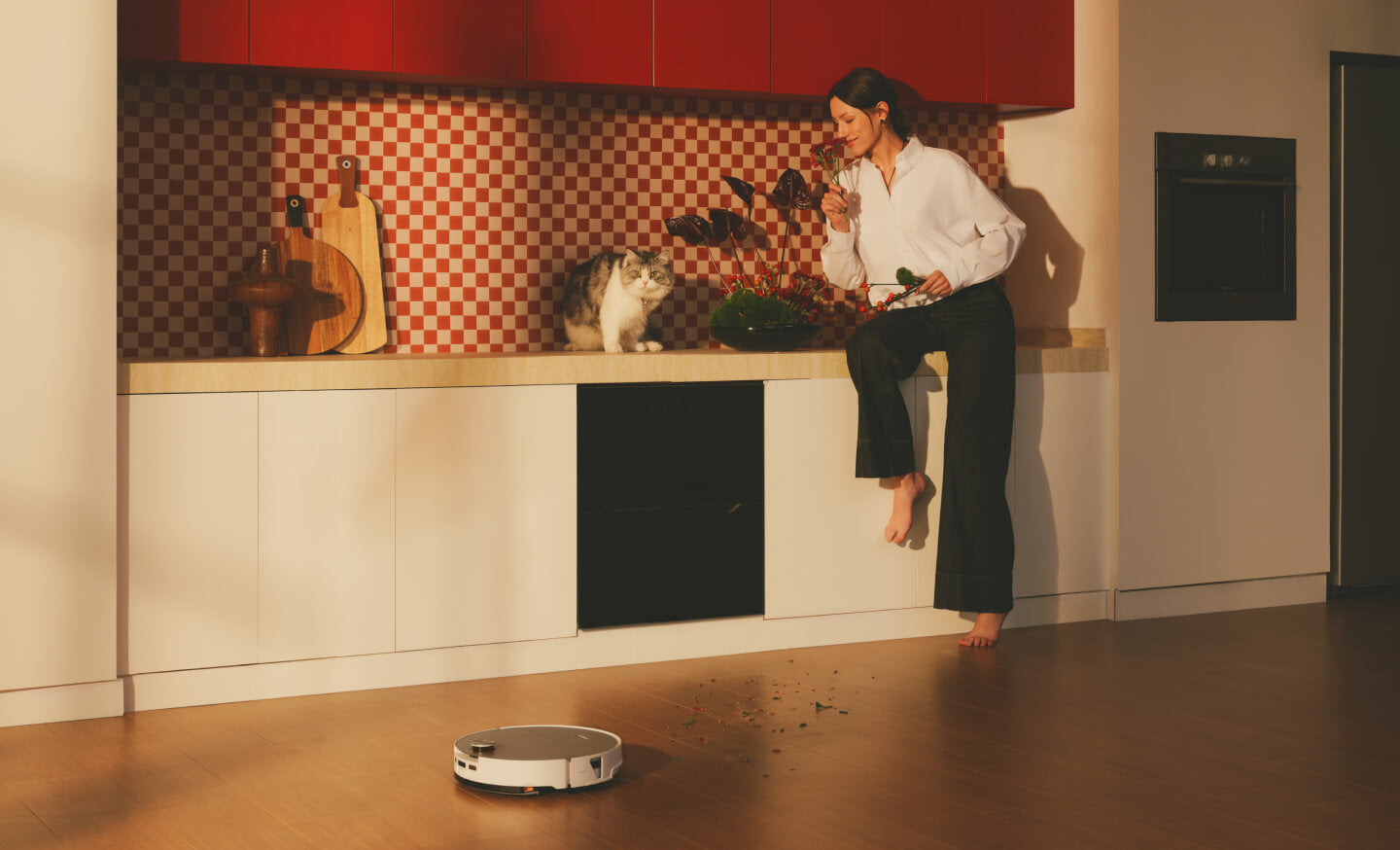 Roborock Saugroboter Saros 20 Sonic, mit Absaugstation, mit Wischfunktion – 36000 Pa, 200 min, Höhe 80 mm